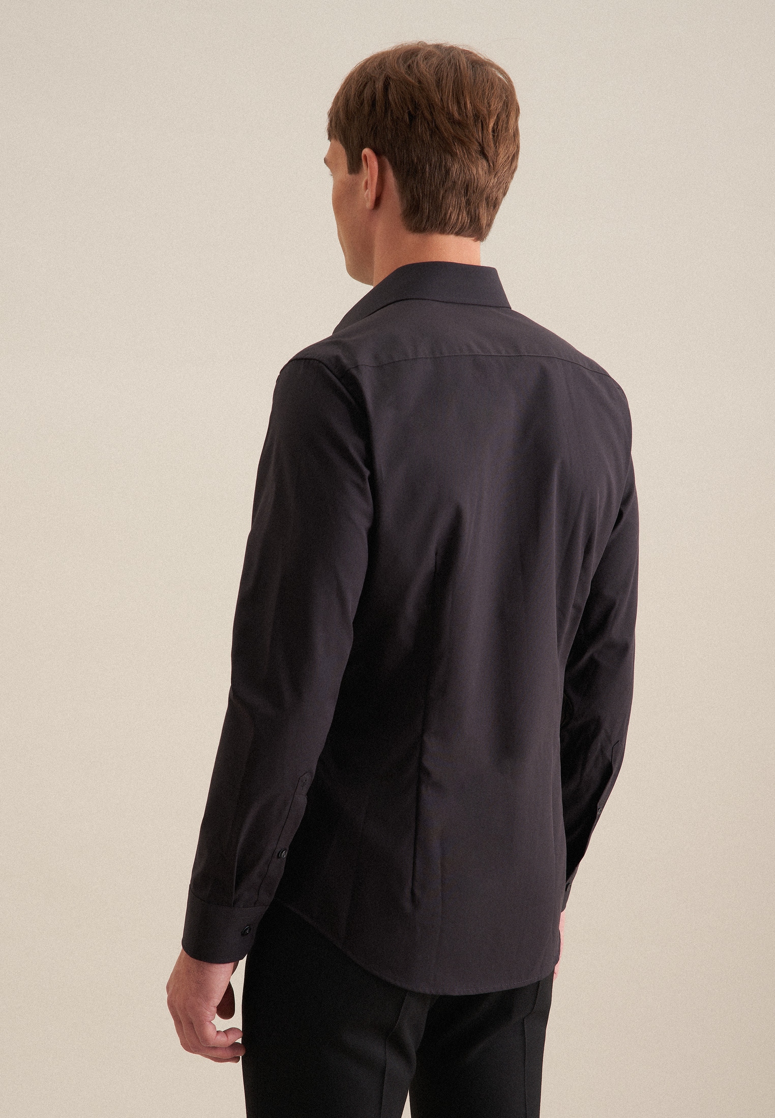seidensticker Businesshemd »Shaped«, Shaped Extra langer Arm Kentkragen Uni