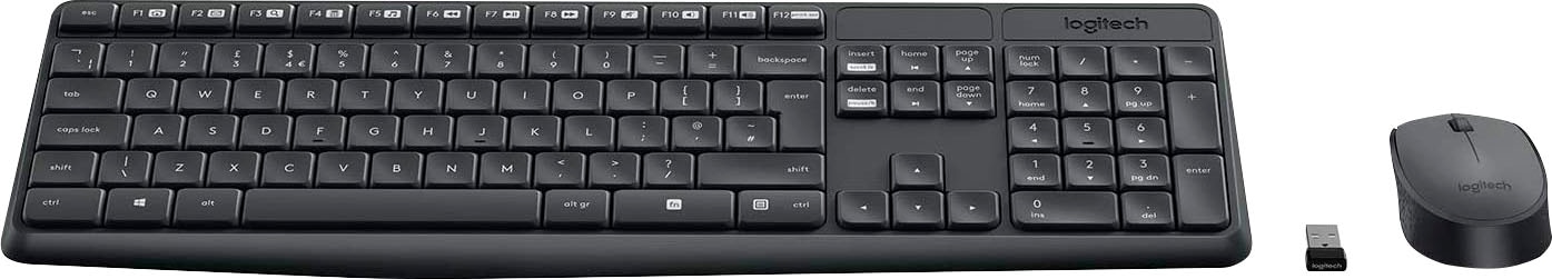 Logitech Tastatur »Wireless Combo MK235 - DE-Layout«