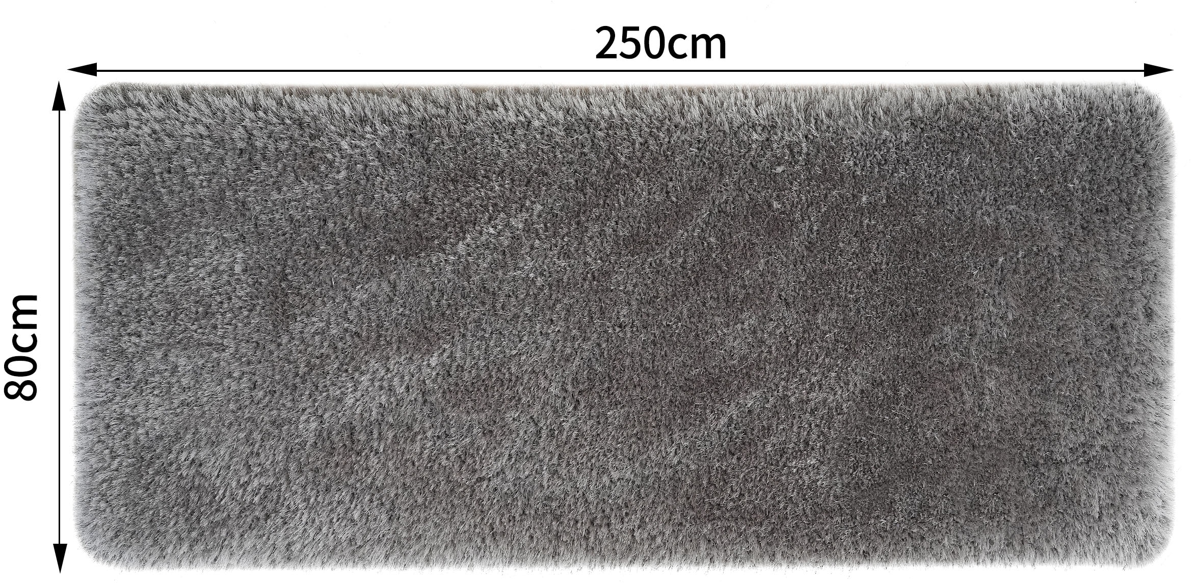 Guido Maria Kretschmer Home&Living Hochflor-Läufer »Micro exclusiv Teppich, sehr hoher Flor, weich durch Mikrofaser«, rechteckig, 78 mm Höhe, weich, Microfaser, unifarben, Schlafzimmer, Wohnzimmer, Esszimmer