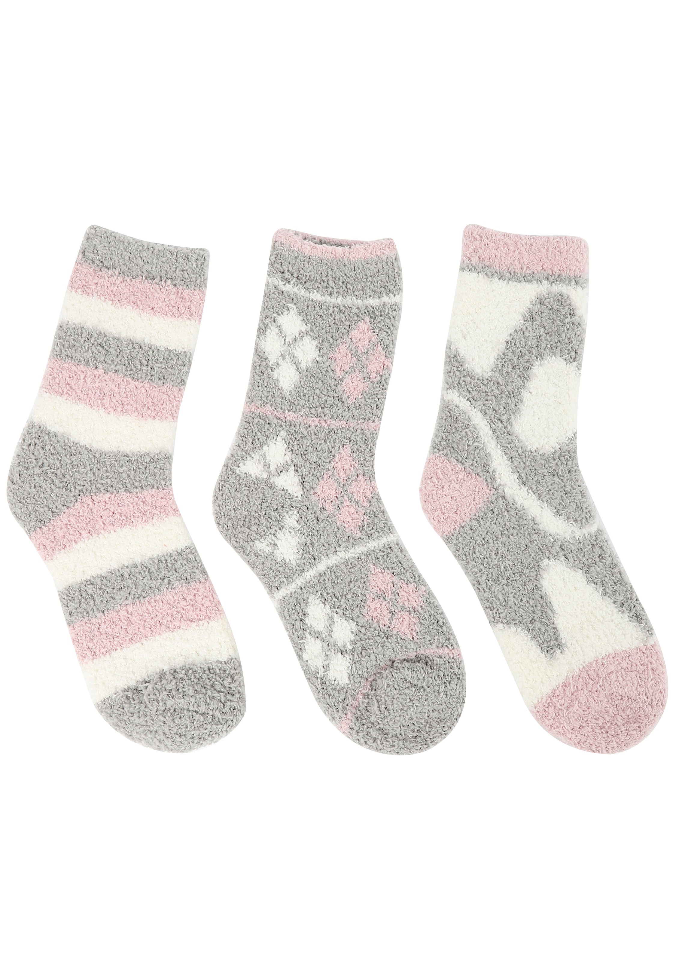 Kuschelsocken, (3er-Pack), mit weichem Frottee-Innenfutter