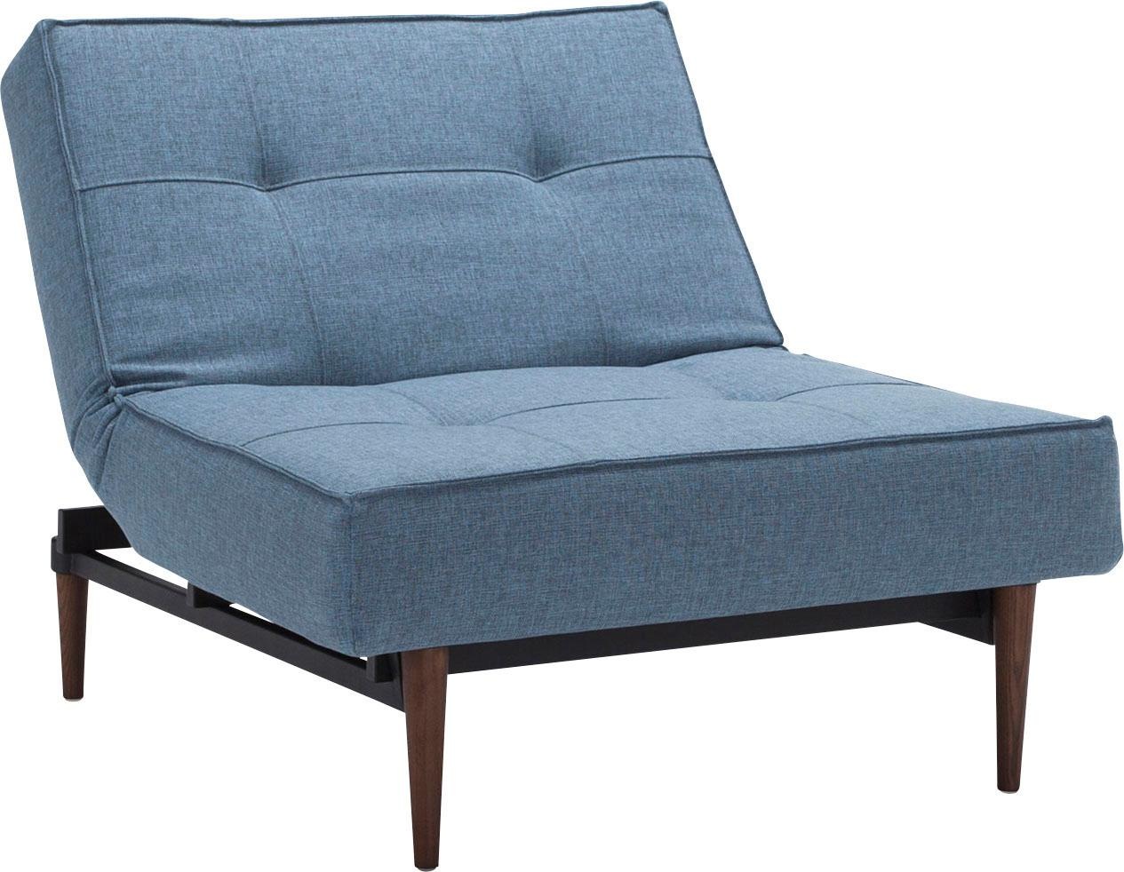 mit INNOVATION Beinen, »Splitback«, Styletto Design Raten Sessel kaufen skandinavischen auf dunklen ™ LIVING in