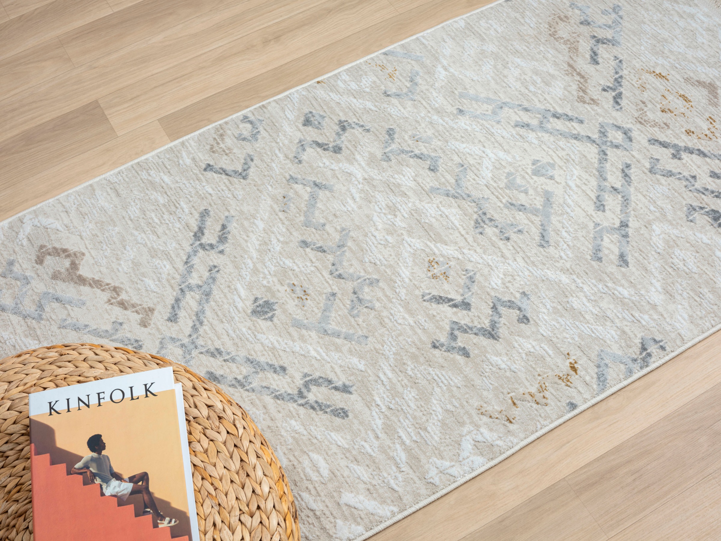 Myflair Möbel & Accessoires Teppich »My Type«, rechteckig, 10 mm Höhe, Kurzflor, Ethno-Style, besonders weich durch Microfaser, mit Fransen