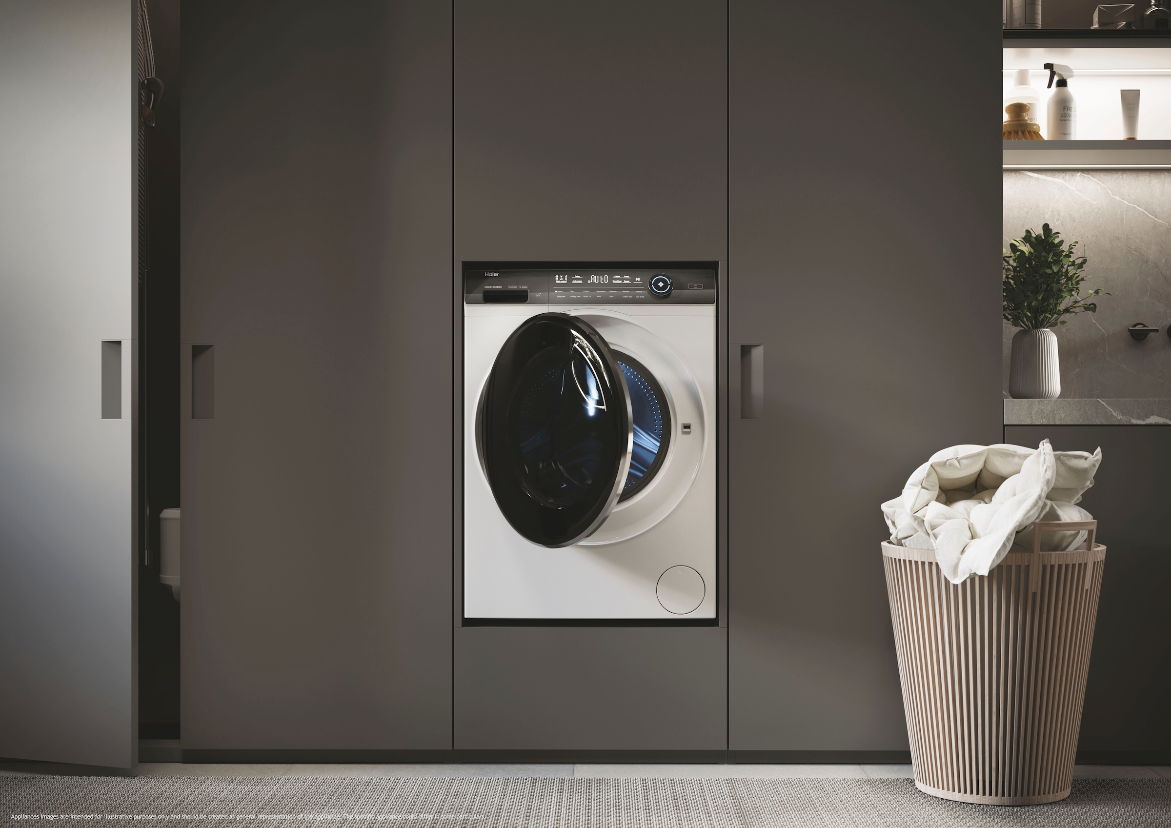 Haier Waschtrockner »HWD100-BD14979U1«, PRO 7 PLUS Serie, 10 kg, 6 kg, 1400 U/min, Flüsterleiser Motor, AutoDose