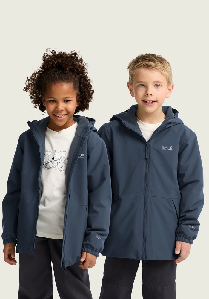 Jack Wolfskin Winterjacke »SNOW DAYS JKT KIDS« mit Kapuze für Kinder, mit Kapuze, wasserdicht, winddicht, atmungsaktiv