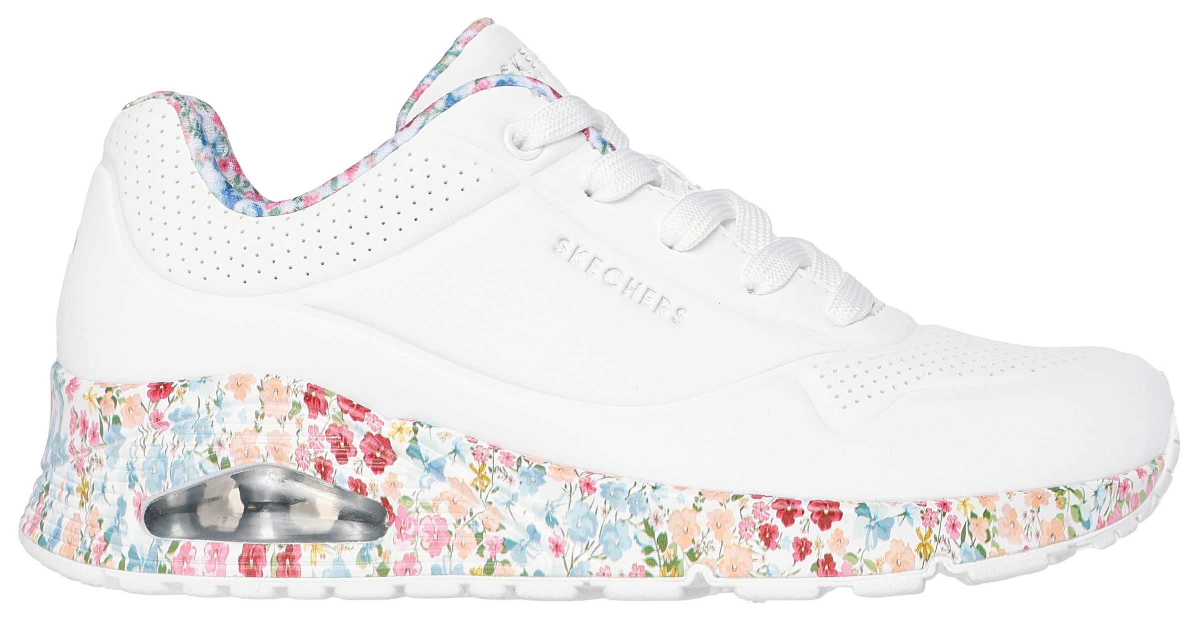 Skechers Sneaker »UNO-MAJESTIC GARDEN«, Keilsneaker, Plateausneaker mit bedruckter Sohle