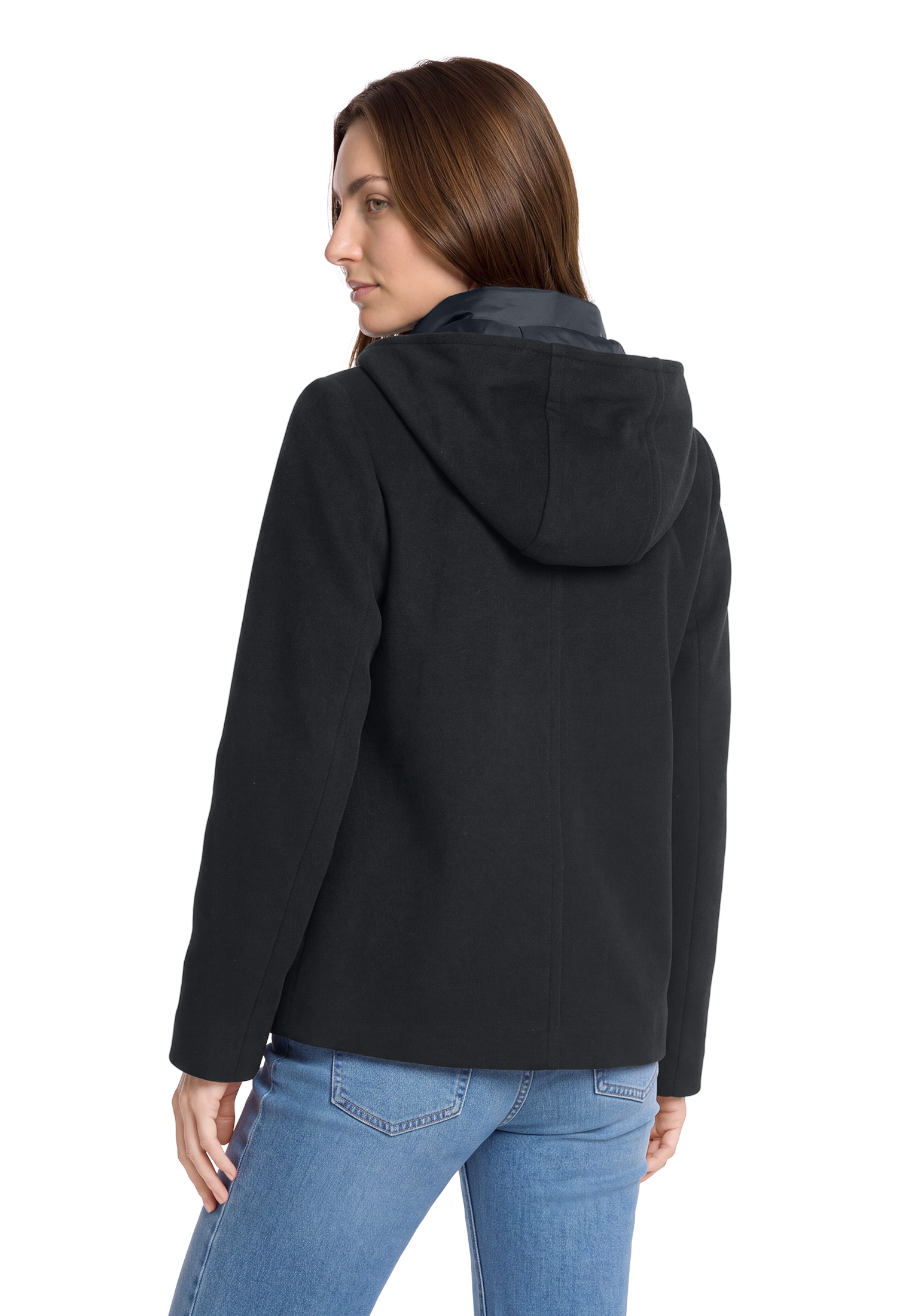 Gil Bret Wolljacke mit Kapuze 2 in 1 Optik mit Kapuze