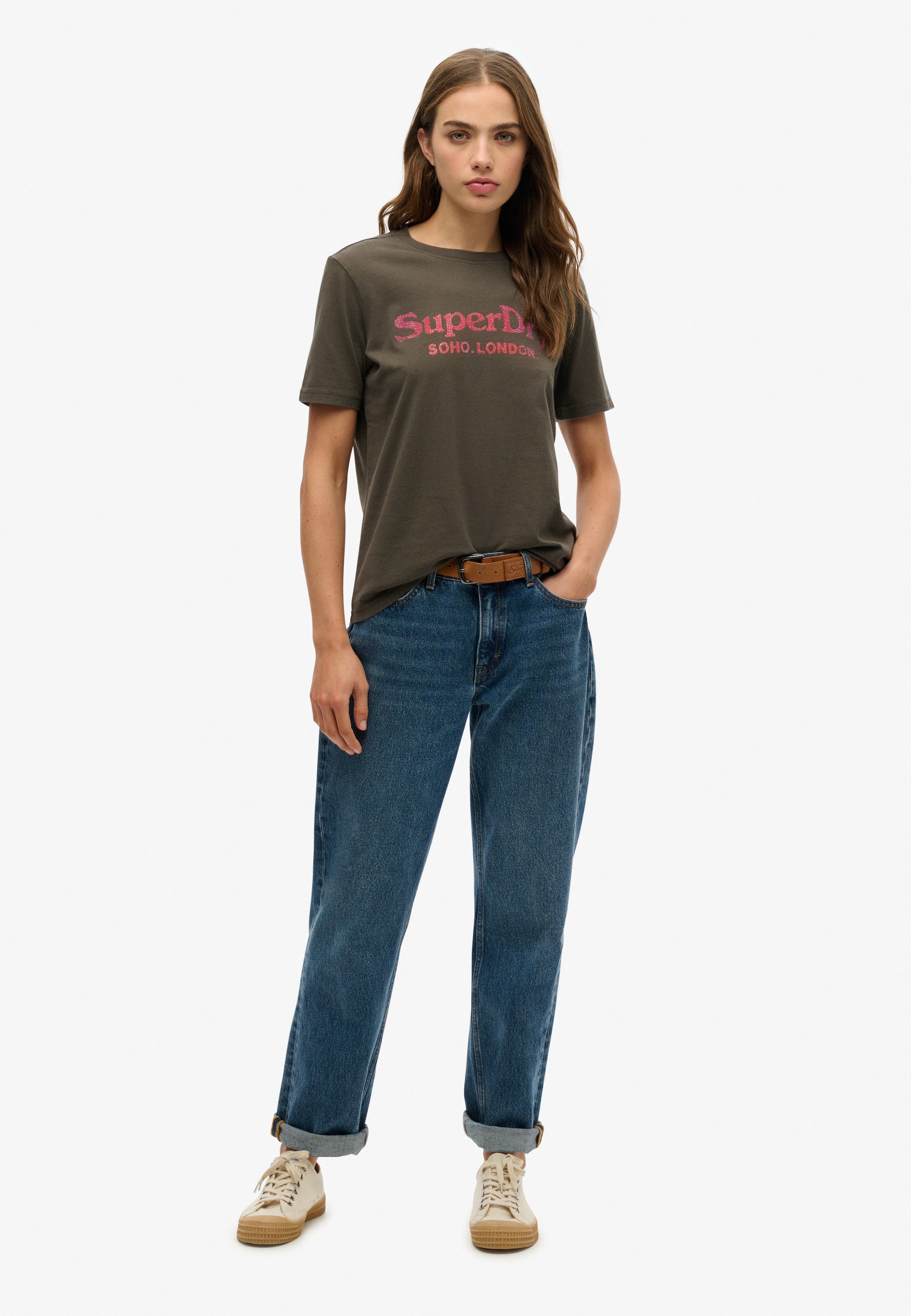 Superdry Kurzarmshirt »VENUE METALLIC RELAXED TEE«
