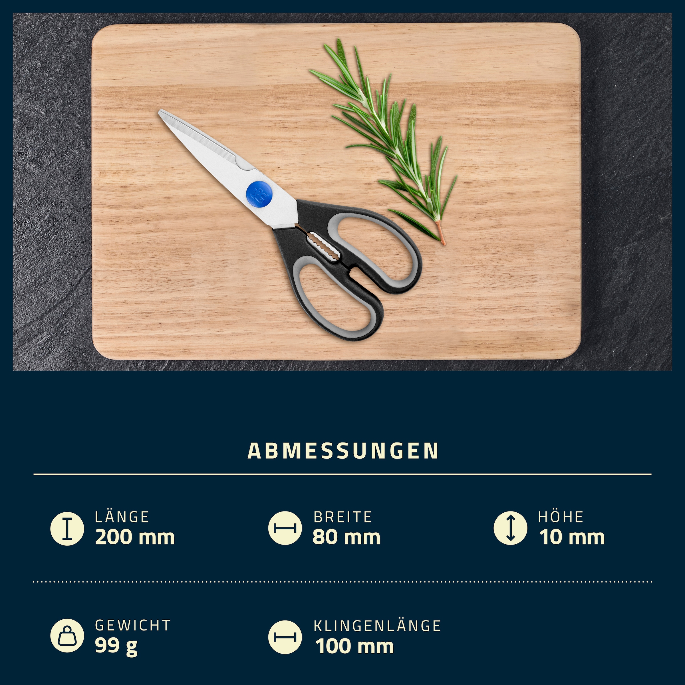 HENCKELS by ZWILLING Haushaltsschere »Vielzweckschere Henckels by ZWILLING« Schere aus Edelstahl, mit Flaschenöffner