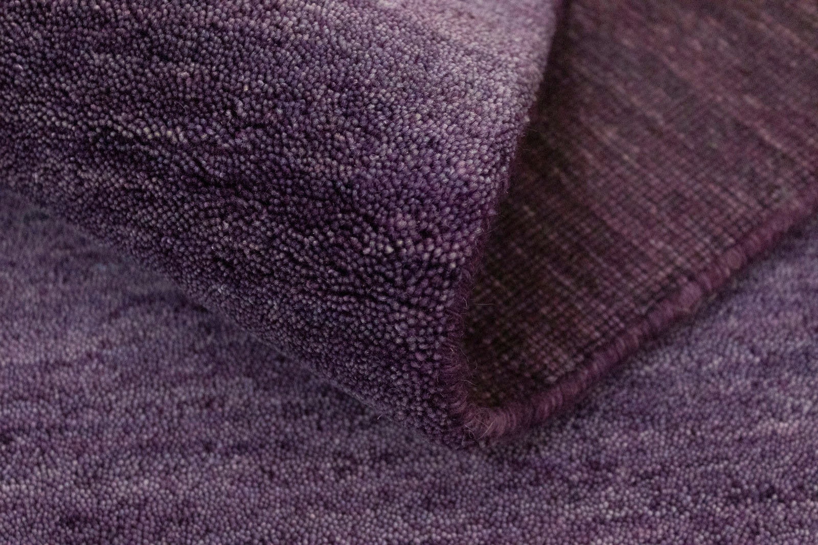 morgenland Wollteppich »Uni - Gabbeh Teppich - Softy«, rechteckig, 1,6 mm Höhe, Gabbeh Optik, Uni Farben, reine Wolle, sehr weicher Flor, Wohnzimmer