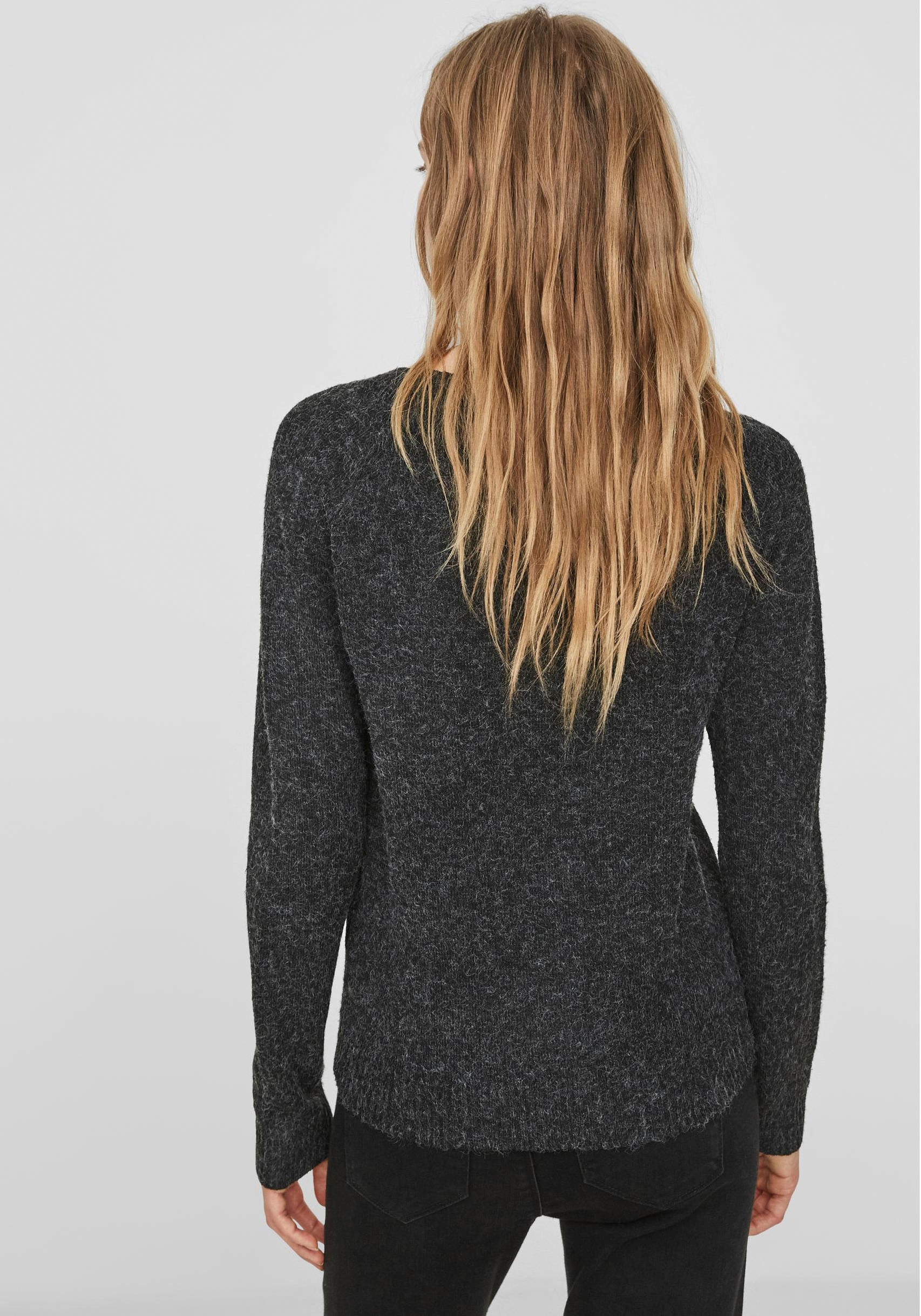 Vero Moda Rundhalspullover »VMDOFFY«, in melierter Optik