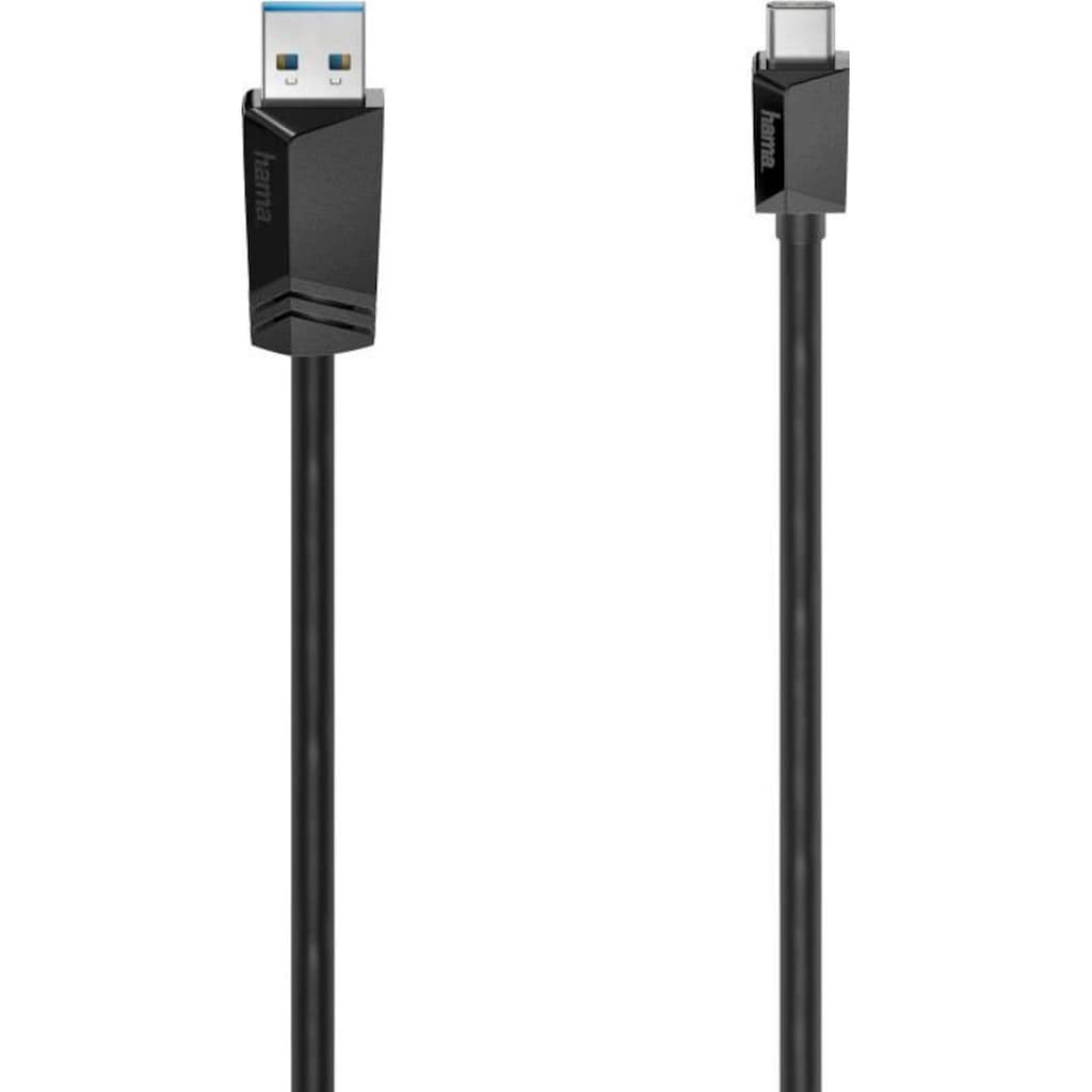 Hama USB-Kabel »USB-C-Kabel USB-C-Stecker-USB-A-Stecker USB 3.2 Gen1,5 5 Gbit/s 0,75m«, USB Typ A-USB-C, 75 cm