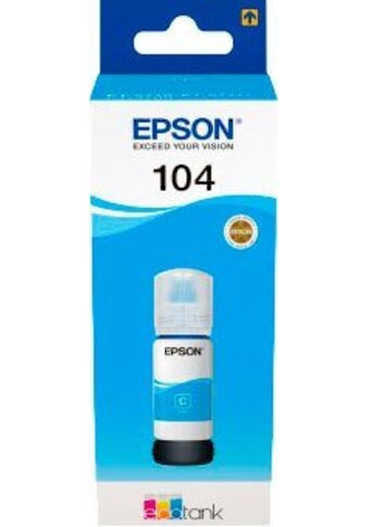 Epson Nachfülltinte »104 EcoTank«, für EPSON, (1 St.), original Nachfülltinte 104 cyan kaufen