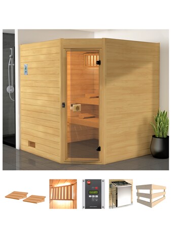 weka Sauna »Vaasa 3 Eck«, 7,5 kW Bio-Ofen mit ext. Steuerung kaufen