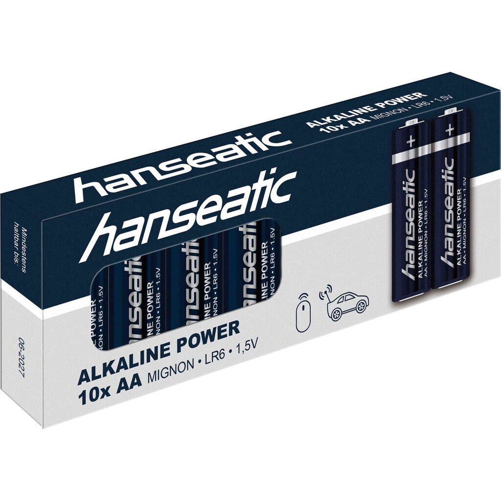 Hanseatic Batterie »25 Stück Batterie Mix Set«, (Spar-Set, 25 St., 1x 10 AA + 1x 10 AAA + 1x 5 2032)