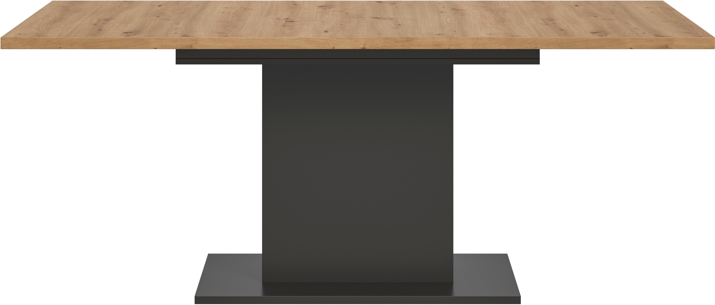 INOSIGN Esstisch »Motus, ausziehbar 150 -190 cm, inklusive 40 cm Einlegeplatte«, (Set, 1 St.), Säulengestell mit Bodenplatte, Tisch, Küchentisch, Esszimmer, Küche