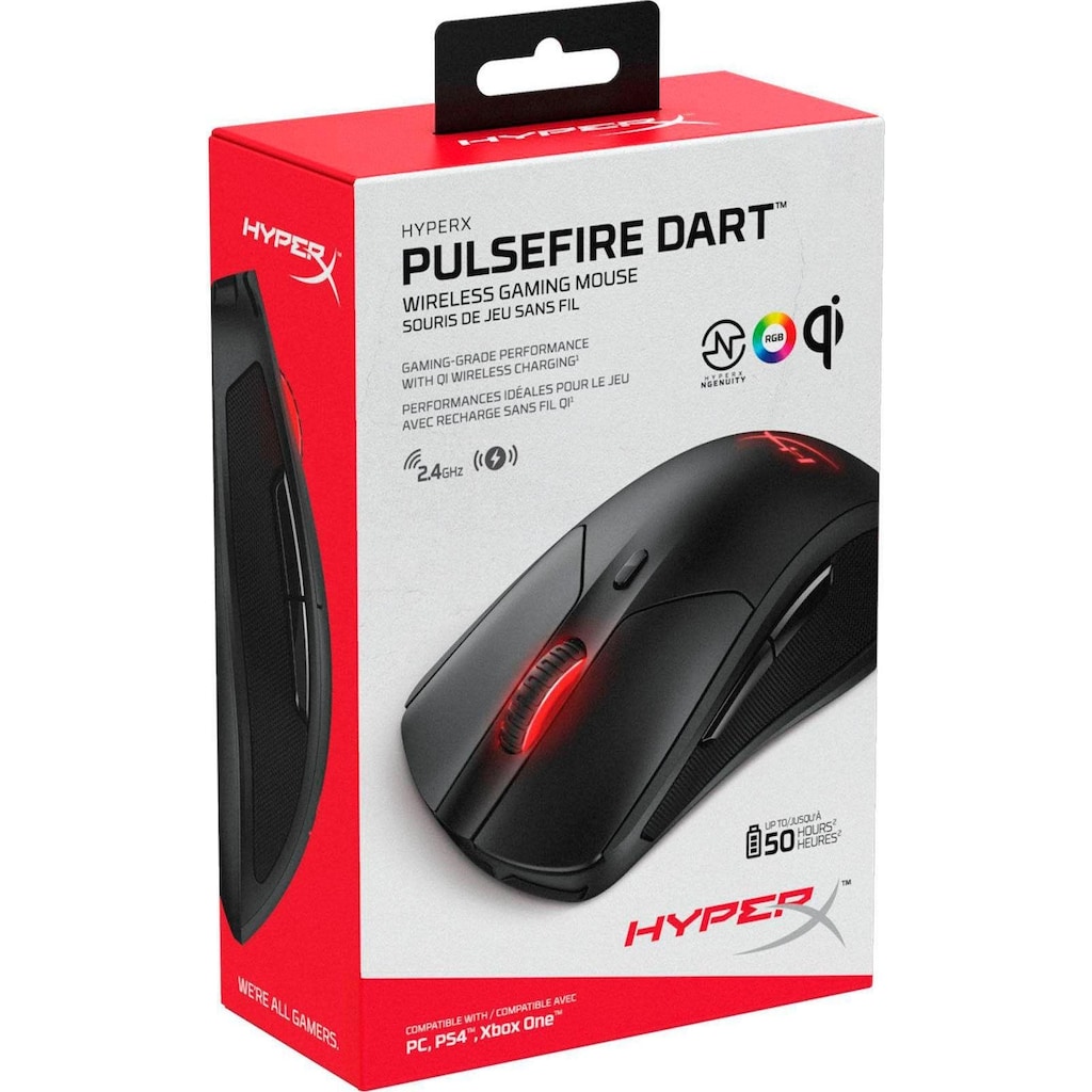 HyperX Gaming-Maus »Pulsefire Dart Wireless«, Funk