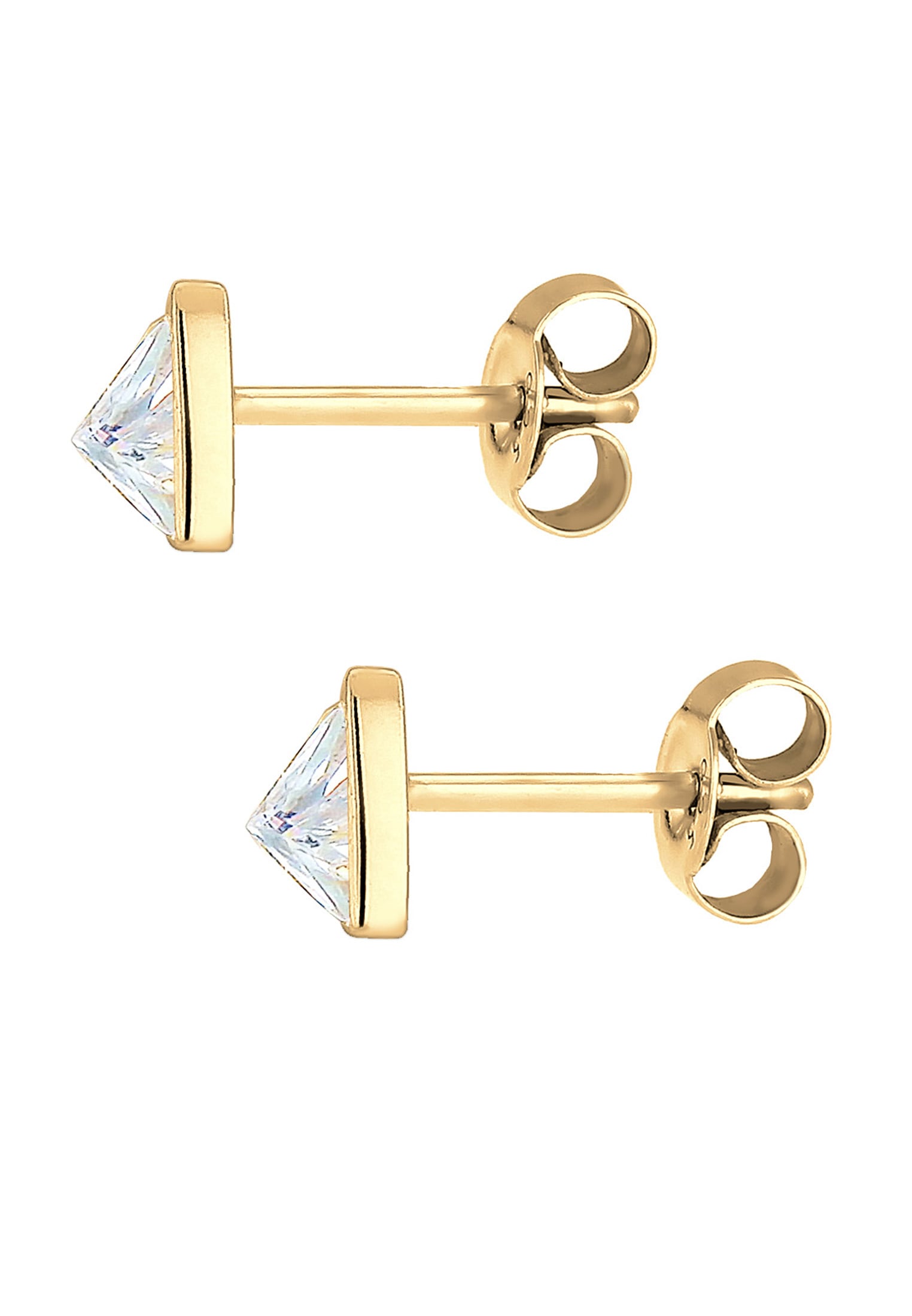 Elli Paar Ohrstecker »Ohrringe Stecker Dreieck Triangle Geo Zirkonia 925 Silber«