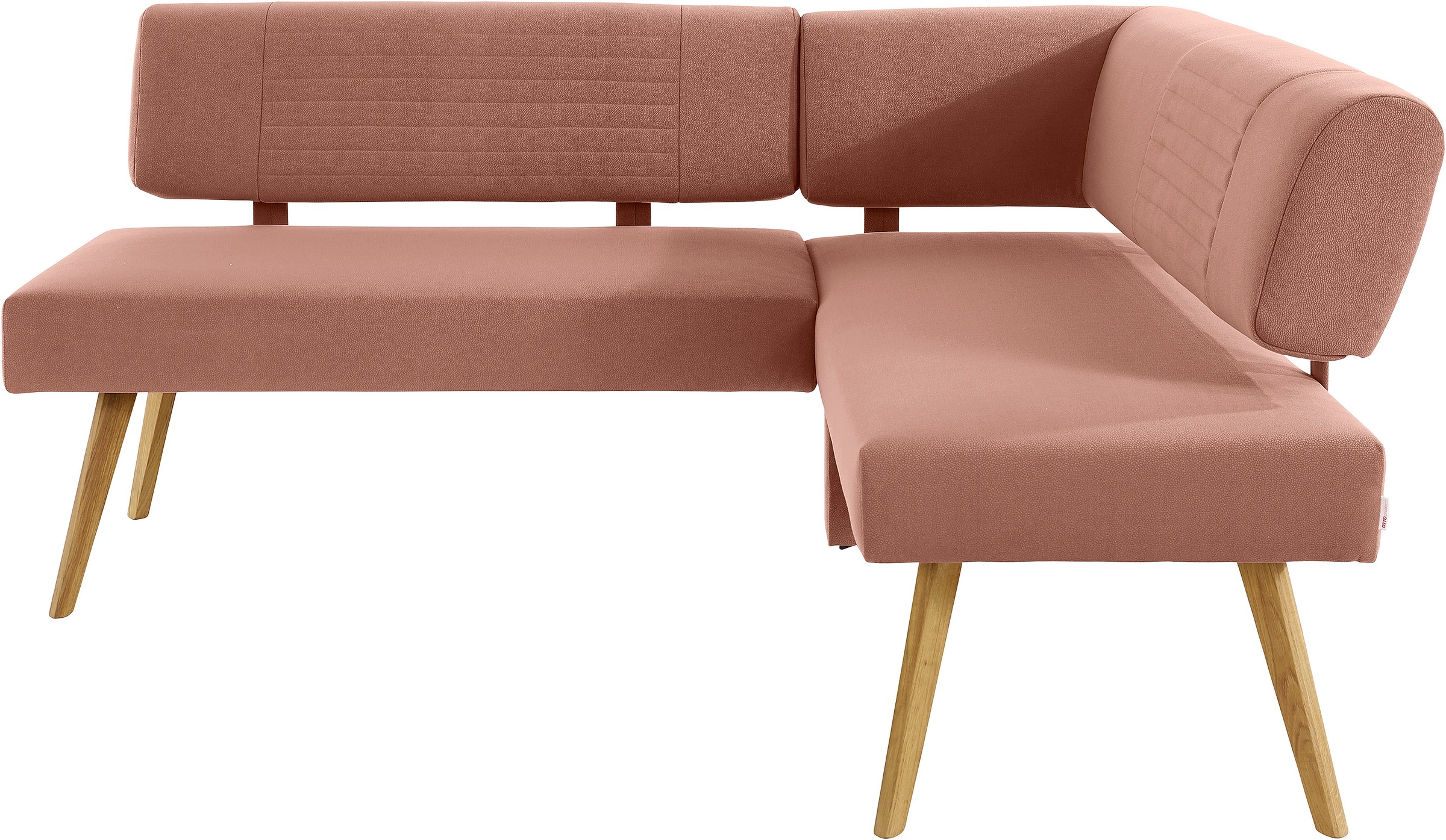 OTTO products Eckbank »Alessja«, Breite langer Schenkel 192 oder 212 cm, Gestell aus Eiche Massivholz