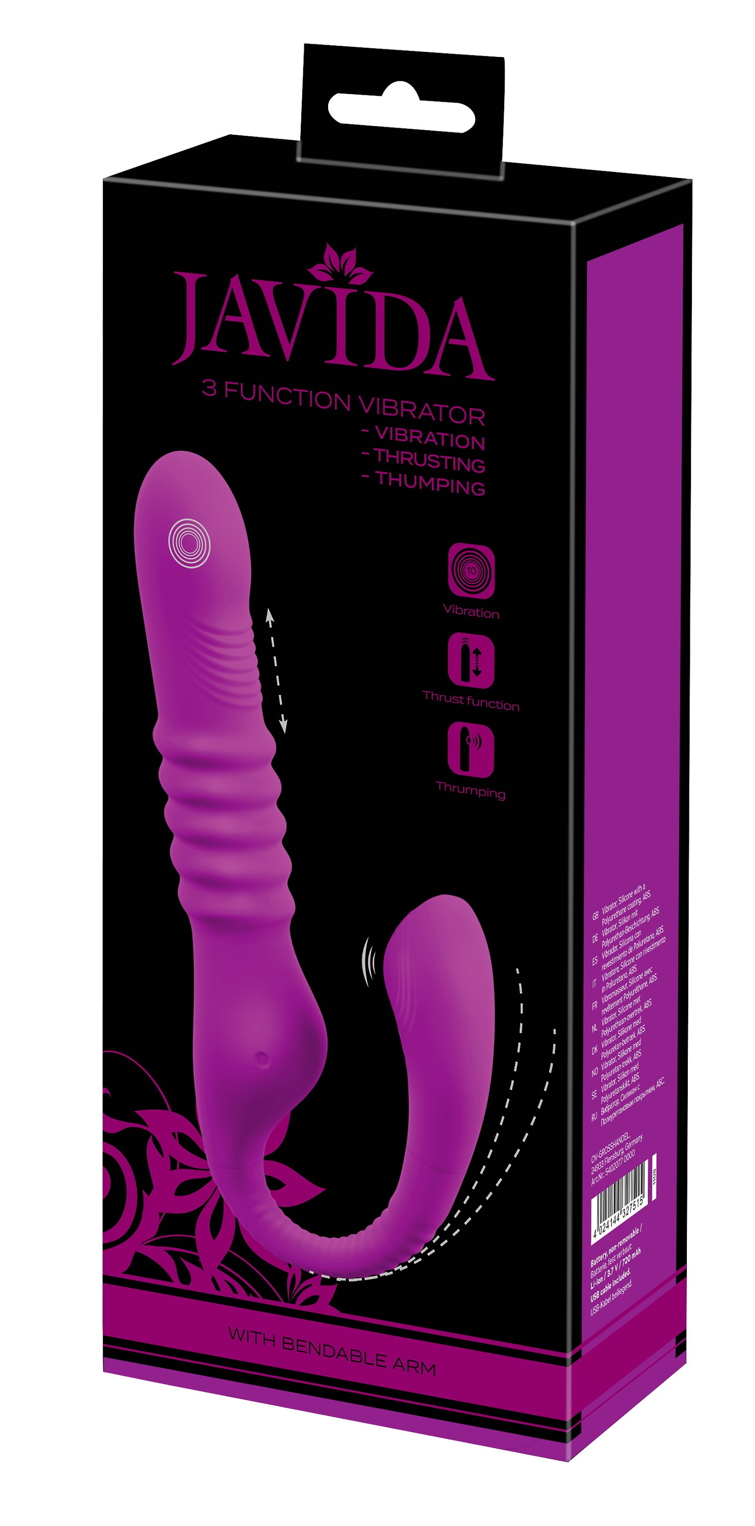 Javida Vibrator »Stoßvibrator 3 Function Vibrator«