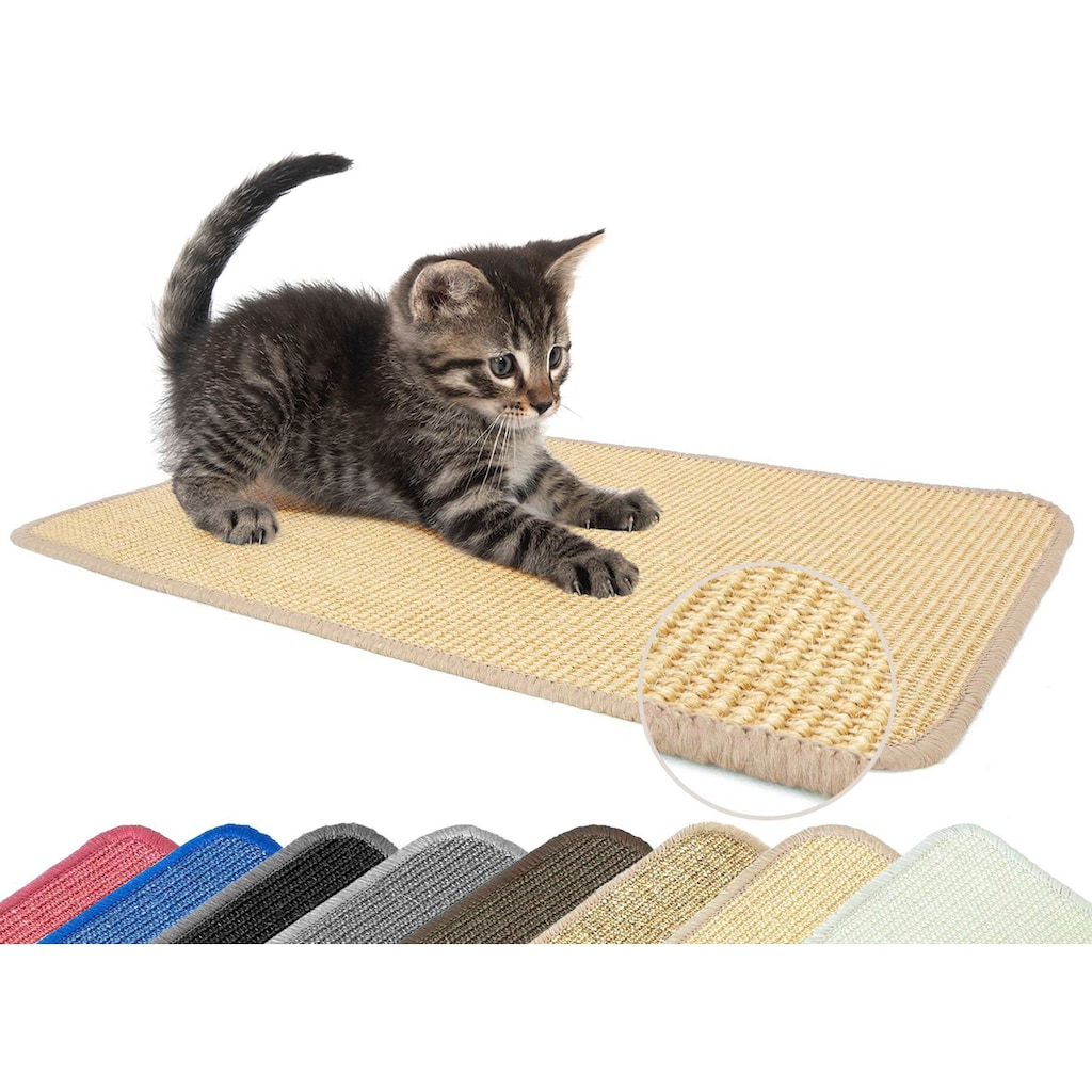 Primaflor-Ideen in Textil Kratzbrett »Katzen-Kratzmatte SISALLUX«, (1), Kratzteppich, aus 100% Sisal, in verschiedenen Größen erhältlich, vielseitig einsetzbar