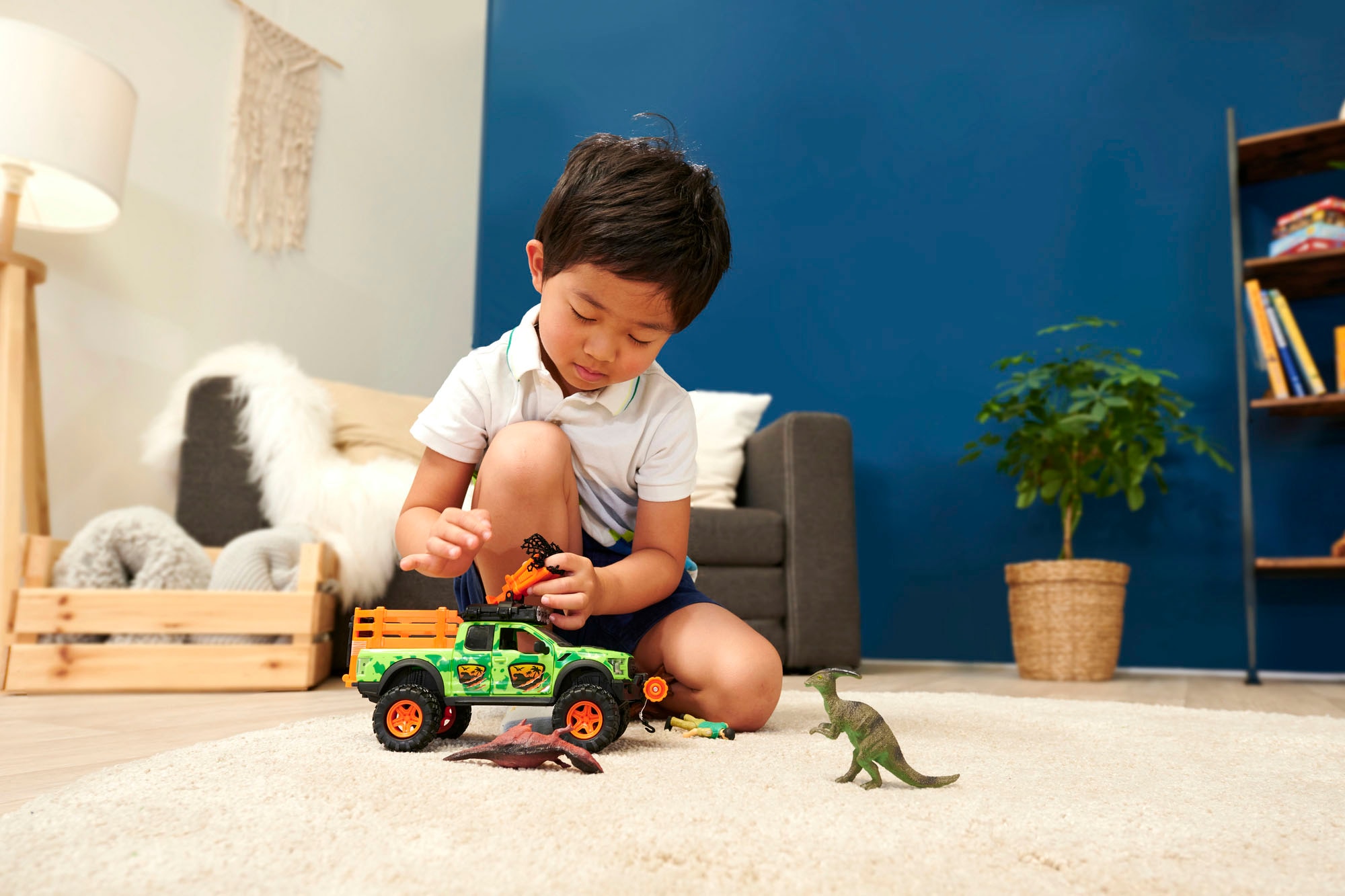 Dickie Toys Spielfigur »Spielset - Dino Hunter«, mit Licht und Sound