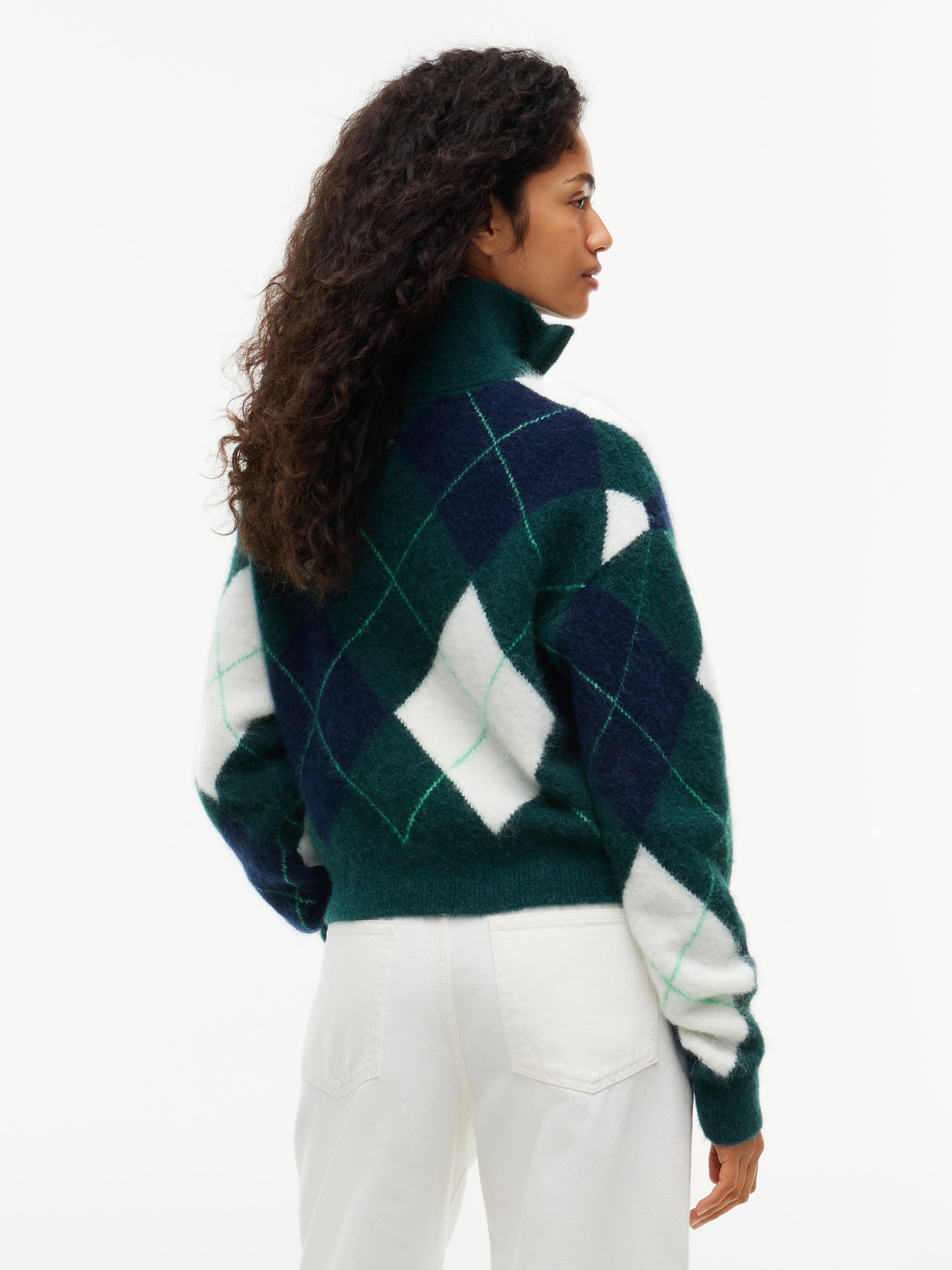 Tommy Jeans Troyer »TJW FLUFFY QUARTER ZIP SWEATER« aus einem Alpaka-Mix