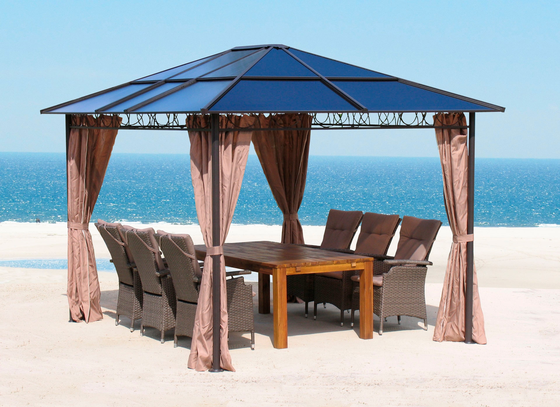 Quick Star Pavillon »Barcelona 1«, BxT: 300x300 cm, ohne Seitenteile