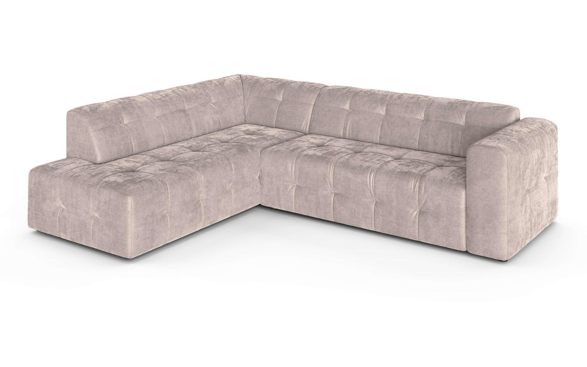 OTTO home Ecksofa »TYZZA L-Form, Breite 265 cm, Verlässliche Qualität, Chenille« Ottomane links/rechts bestellbar, Bezug - Chenille oder Struktur