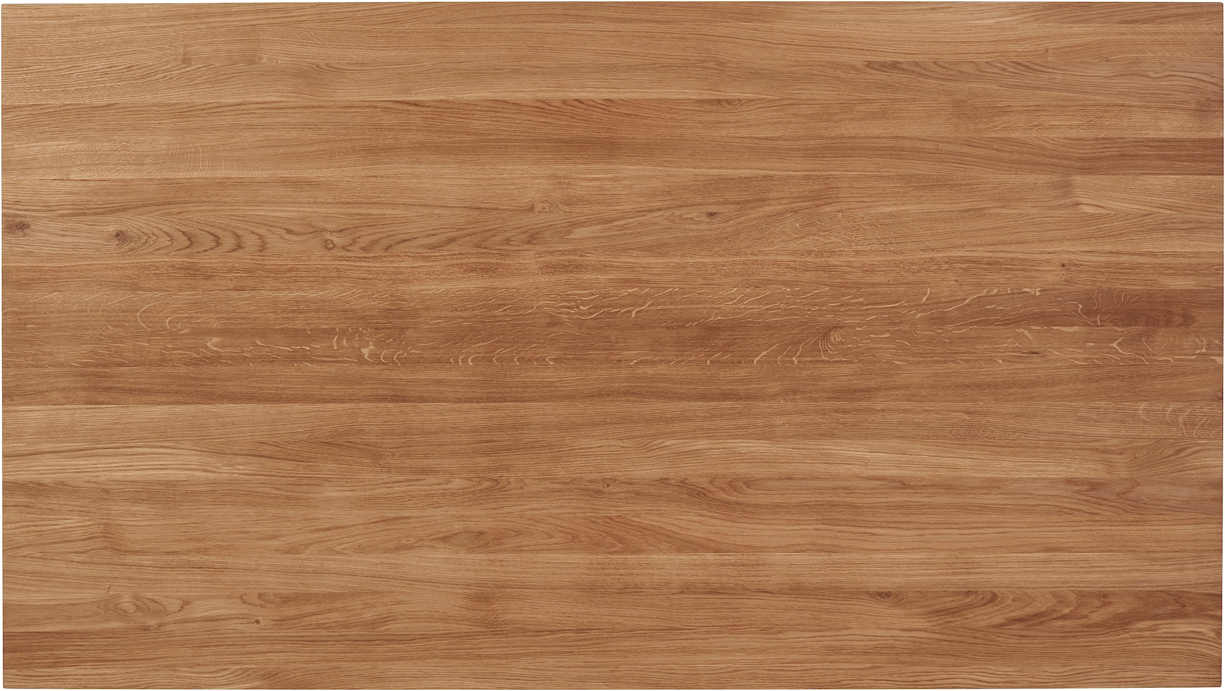 andas Esstisch, Tischplatte aus massiver Eiche, FSC®- Massivholz, Gestell aus Metall
