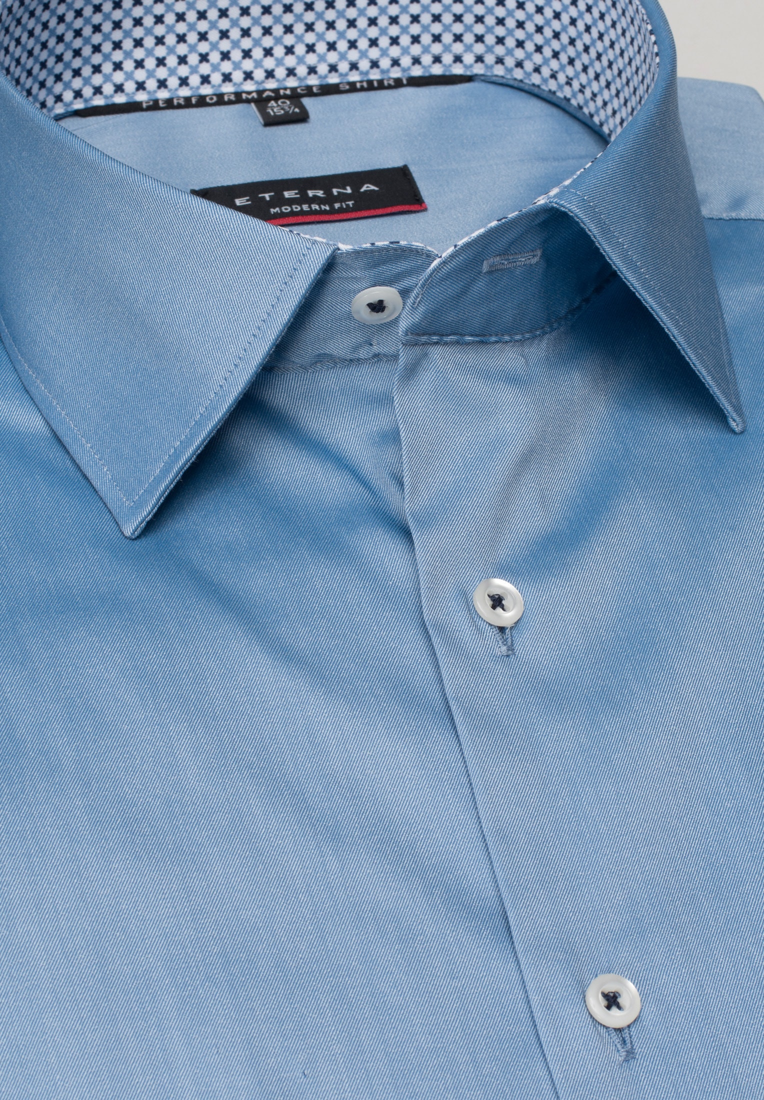 Eterna Langarmhemd »MODERN FIT« EASY IRON (bügelleicht)