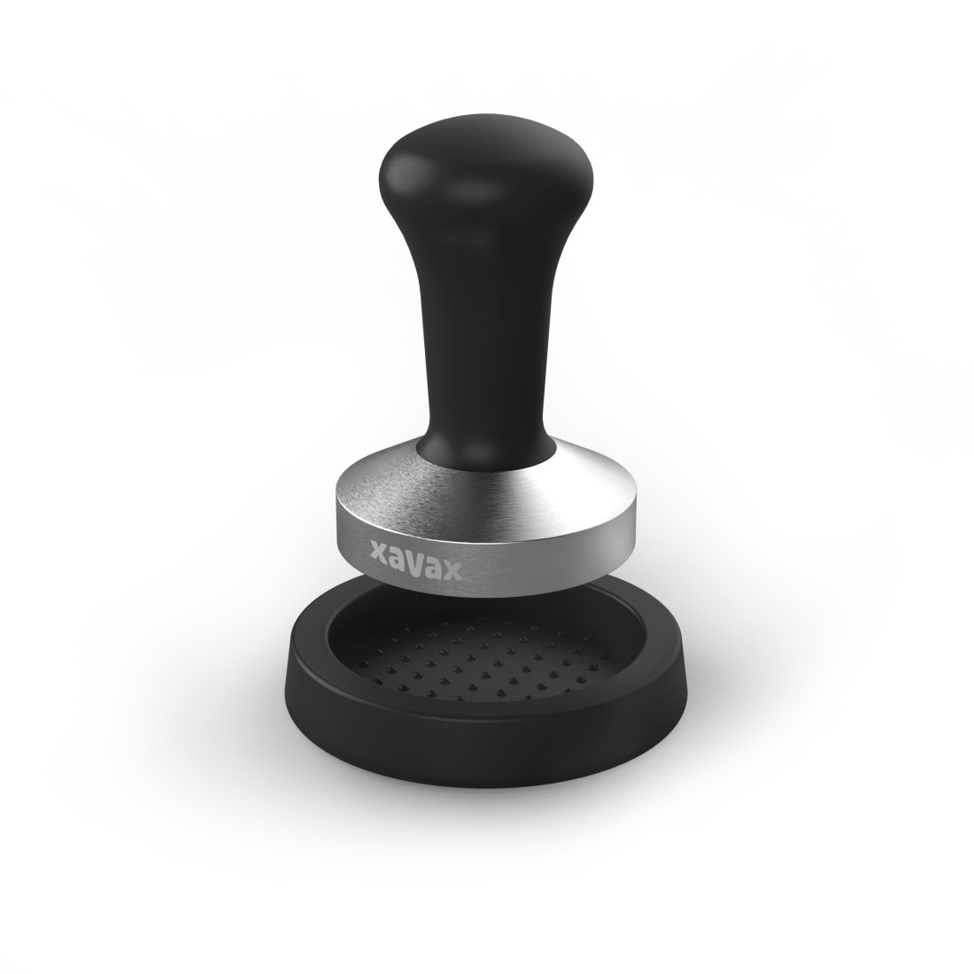 Xavax Tamper »Tamping-Set Tamper 58 mm aus Edelstahl«, (2 tlg.), Temper mit Tempermatte