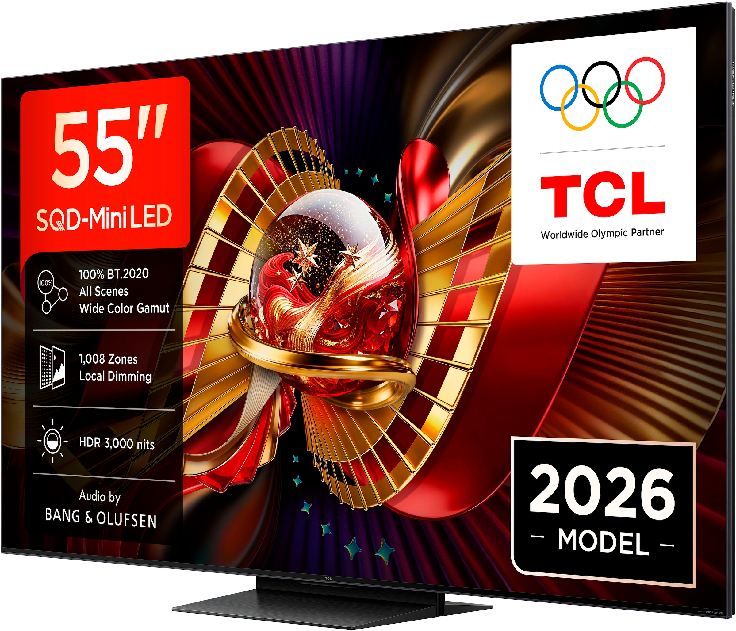 TCL Mini-LED-Fernseher »55C8LX1« 139 cm/55 ″ SQD-Mini LED, HDR 6000 Nits, 100%BT.2020, 144Hz, AiPQ Pro,Dolby Vision