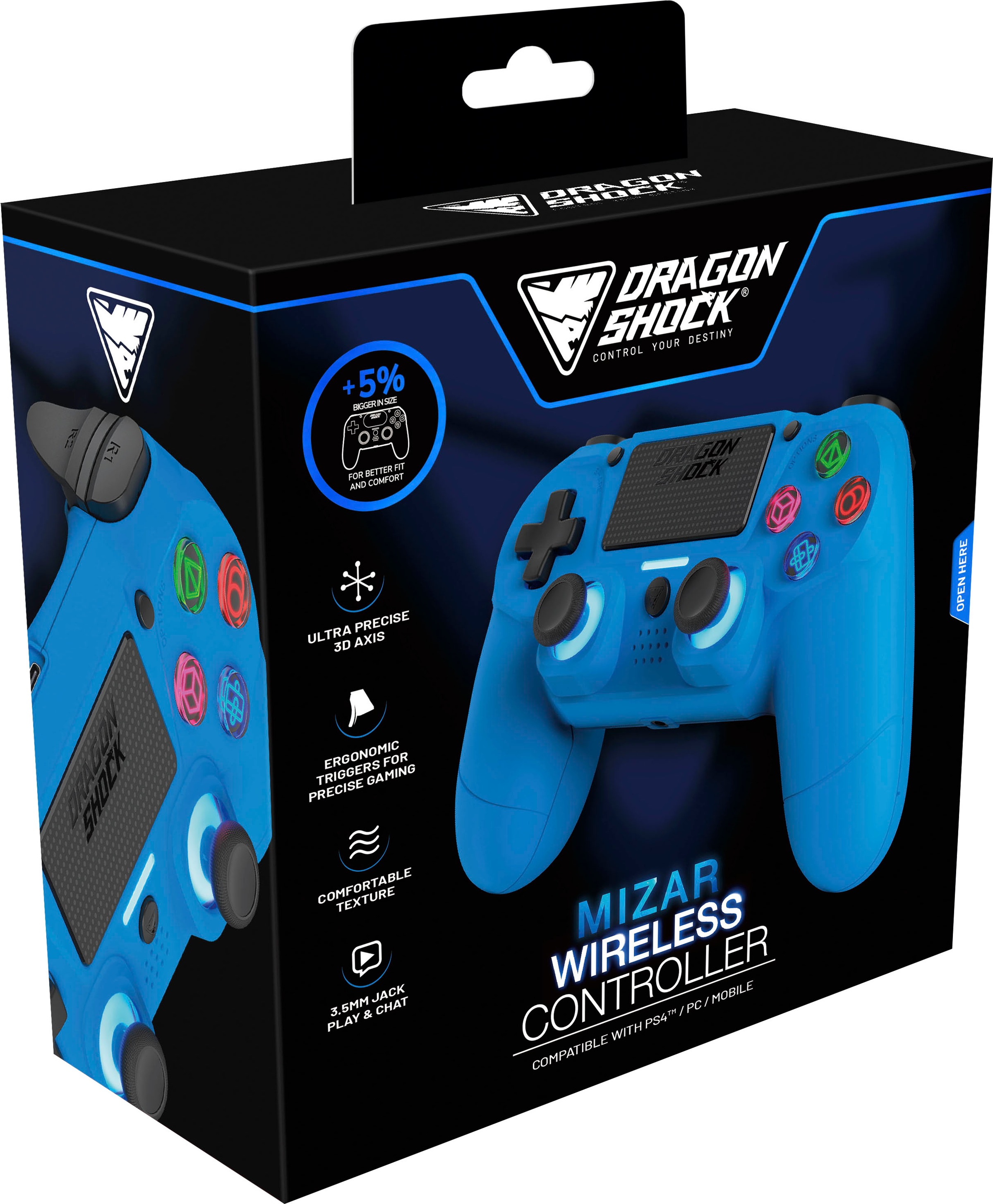 DRAGONSHOCK Controller »Mizar Wireless für PS4«