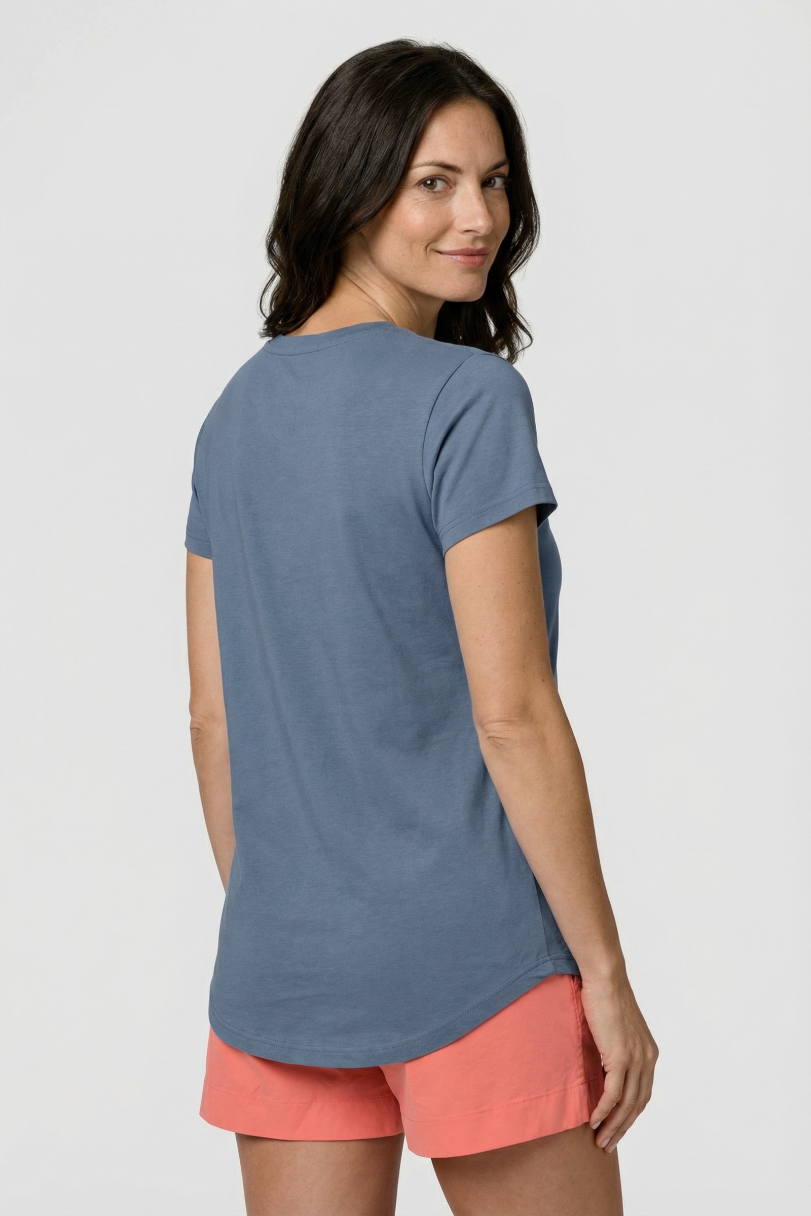 Alife & Kickin Rundhalsshirt leichtes T-Shirt mit Rundhals aus weichem Materialmix