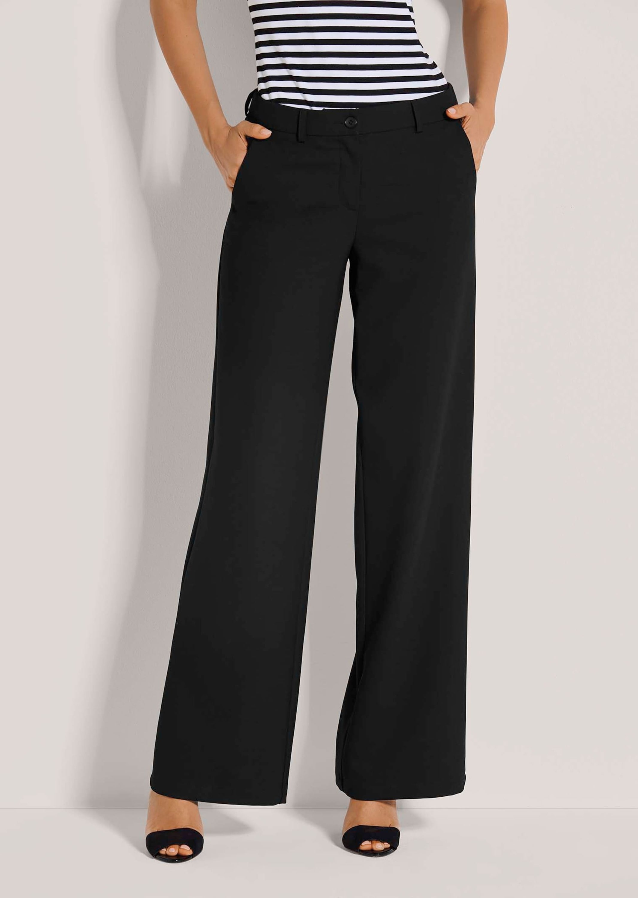 MADELEINE Bügelfaltenhose »Palazzohose Elegante Stretchhose mit Bügelfalten«
