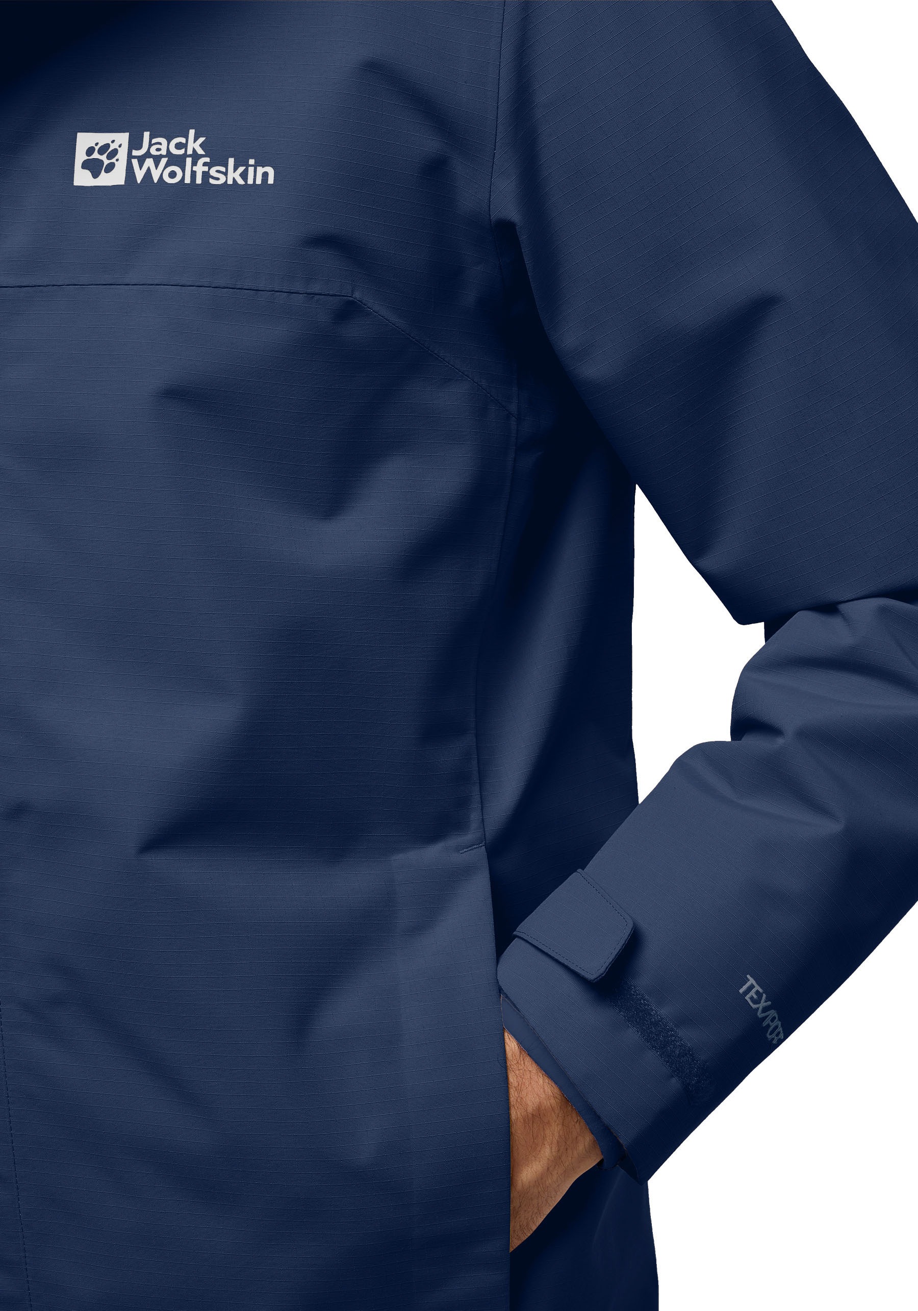 Jack Wolfskin Funktionsjacke »ALTENBERG 3IN1«, mit Kapuze, 3in1, wasserdicht, Übergangsjacke