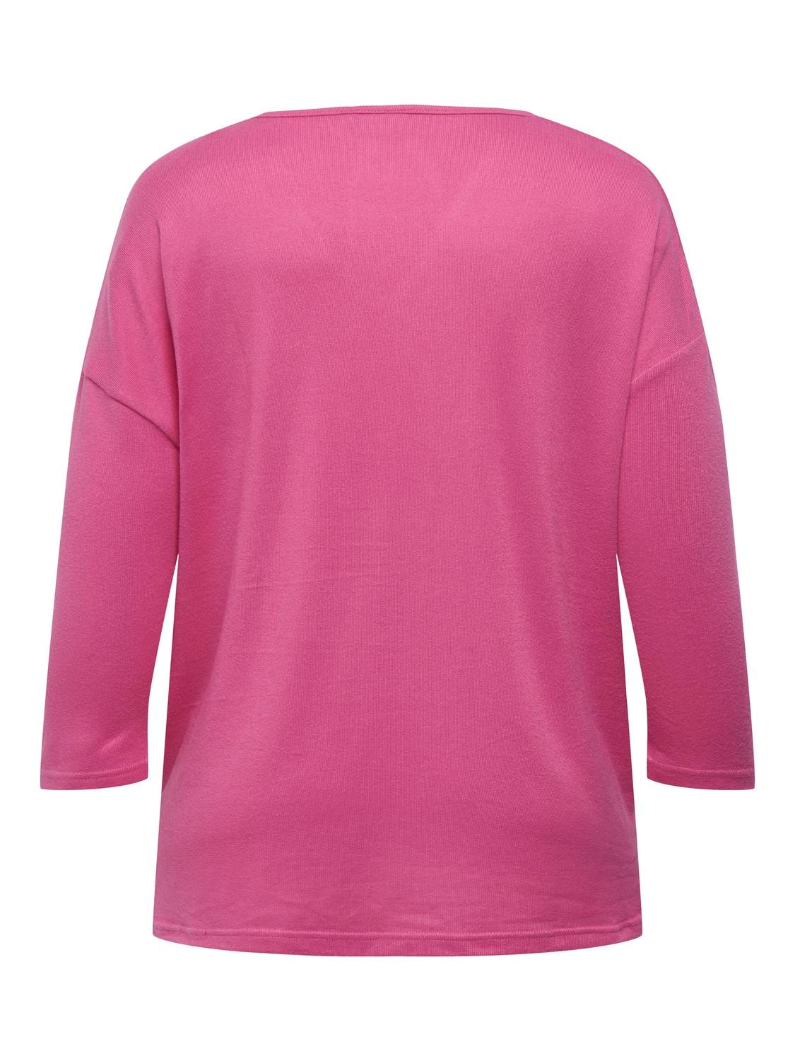 ONLY CARMAKOMA V-Shirt »CARALBA MIRSE 4/5 V-NECK TOP JRS«