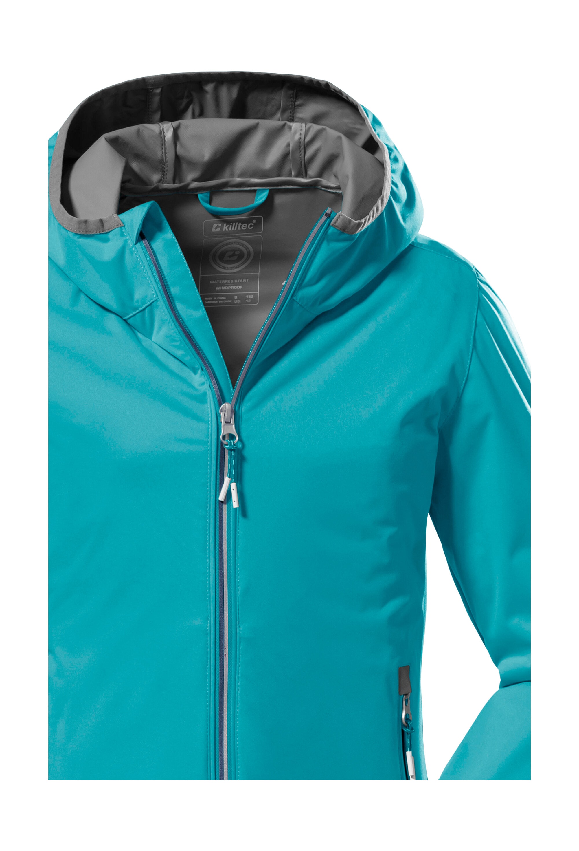 Killtec Funktionsjacke »KOS 164 GRLS JCKT«, Ultraleichte, wasserabweisende Mädchenjacke, packbar, reflektierend