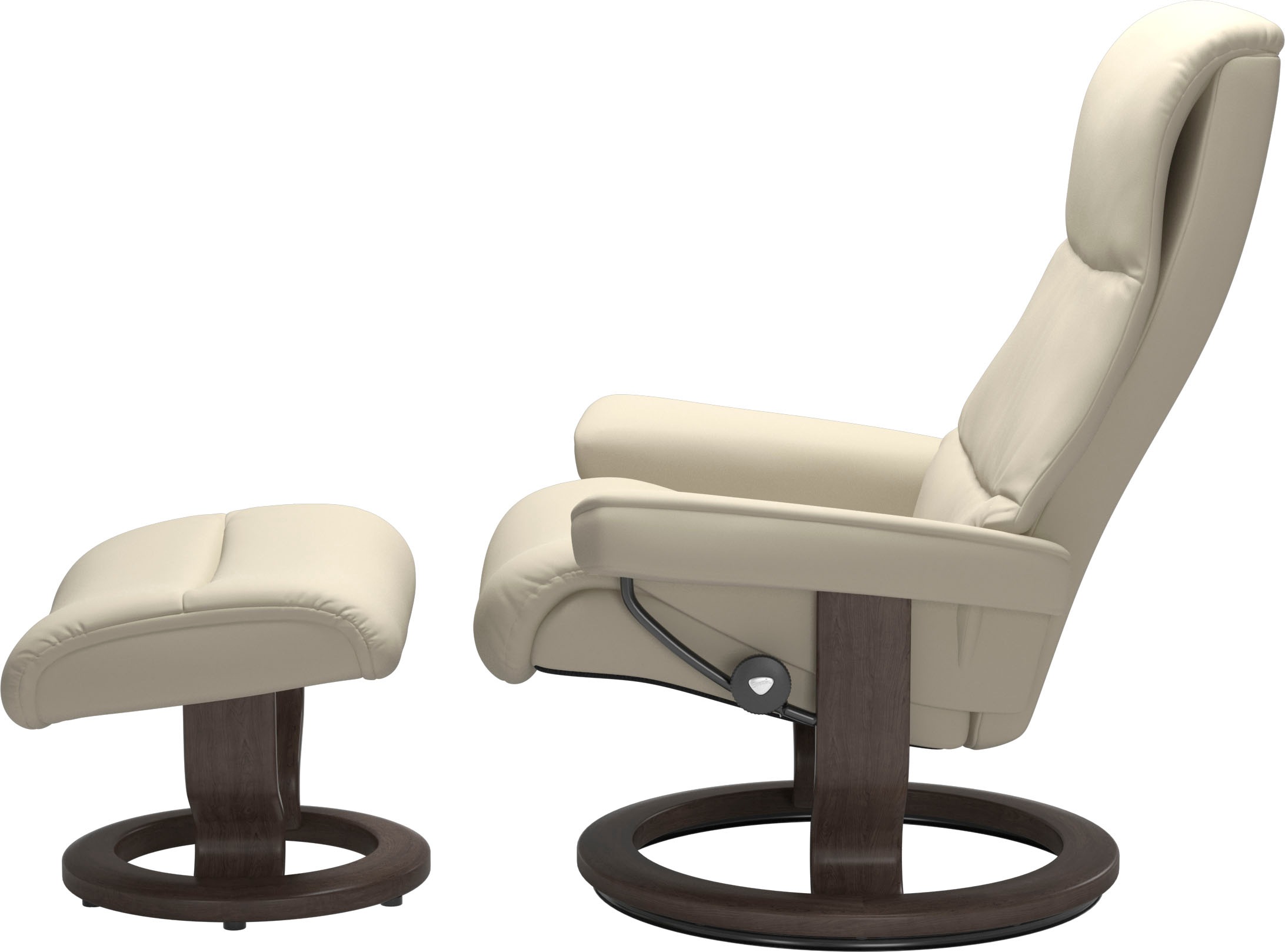 Stressless® Relaxsessel »View« Set, Relaxsessel mit Hocker,  mit Classic Base, Größe S,Gestell Wenge