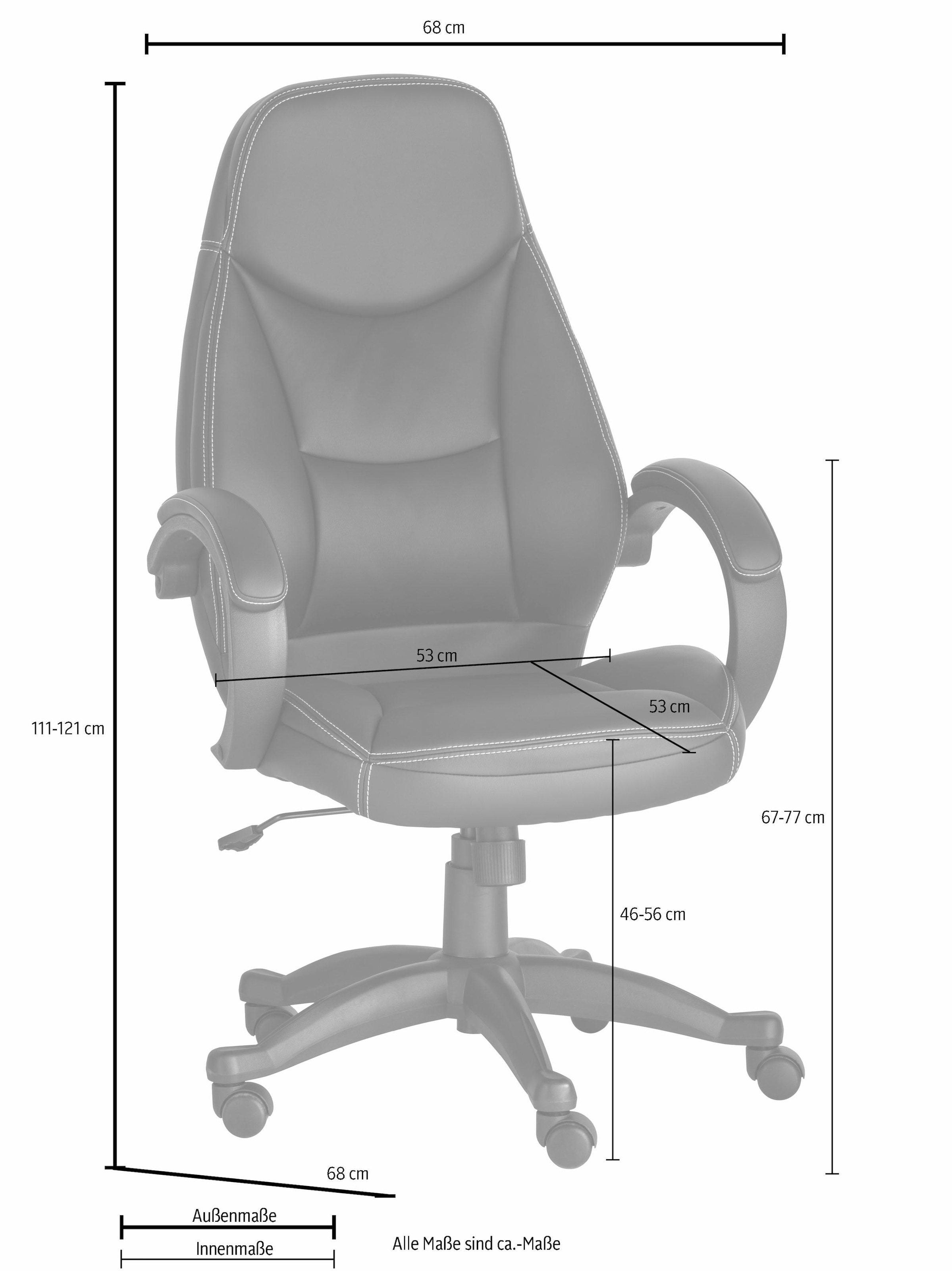INOSIGN Chefsessel »Veronika, Bürostuhl,« () komfortabel gepolstert, Kunstleder