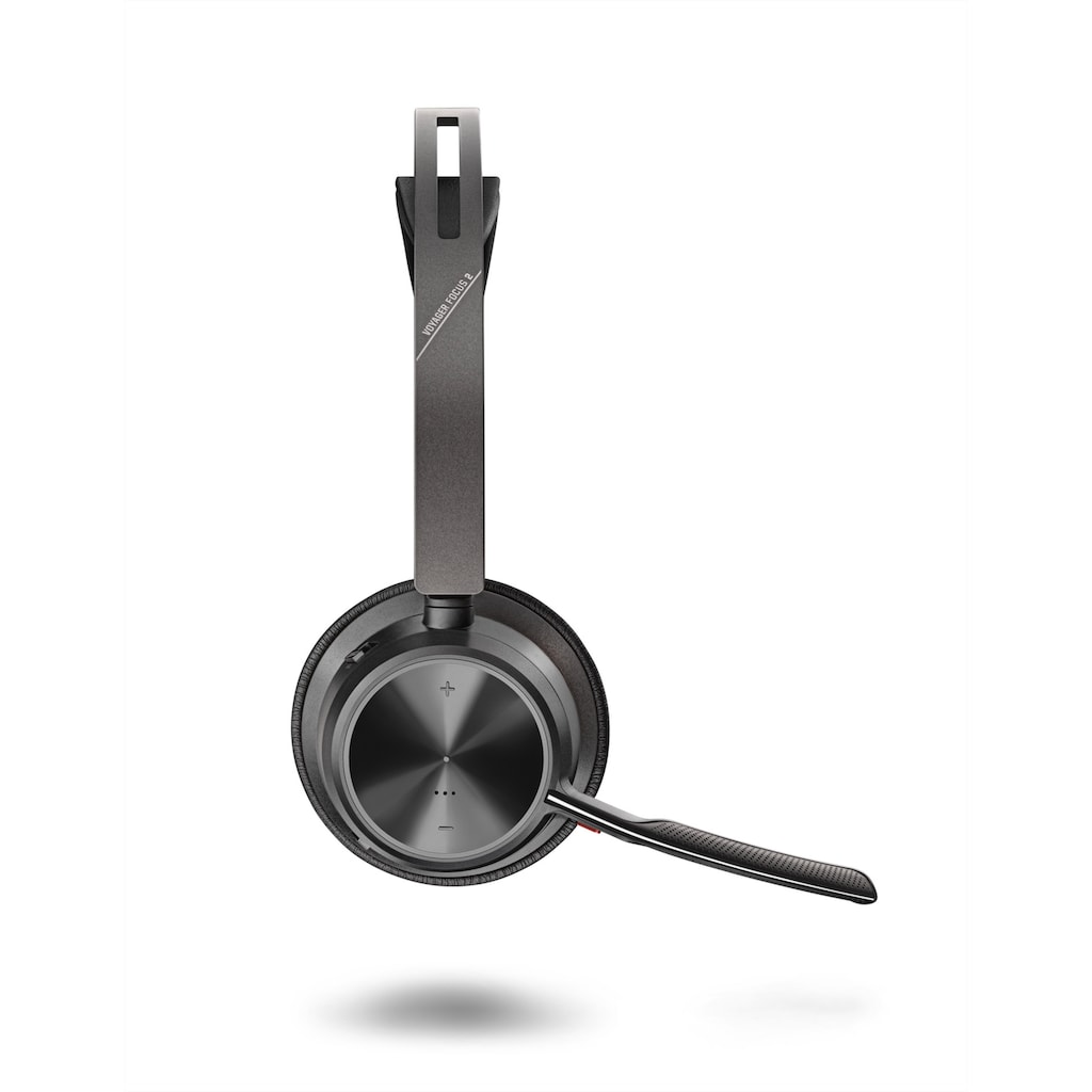 Poly Wireless-Headset »BT Headset Voyager Focus 2 UC mit Stand«, Bluetooth, Active Noise Cancelling (ANC)