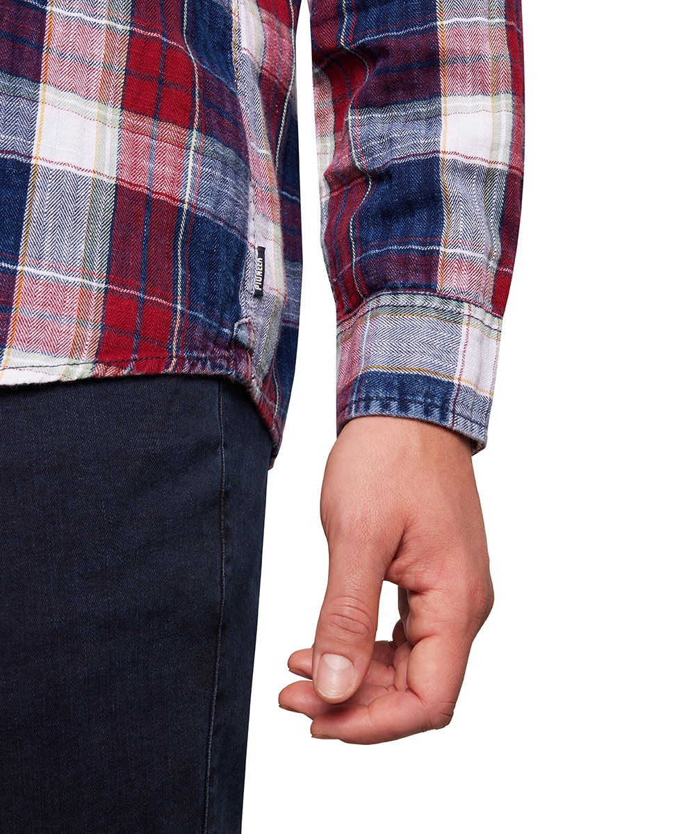 Pioneer Authentic Jeans Langarmhemd, mit Karomuster