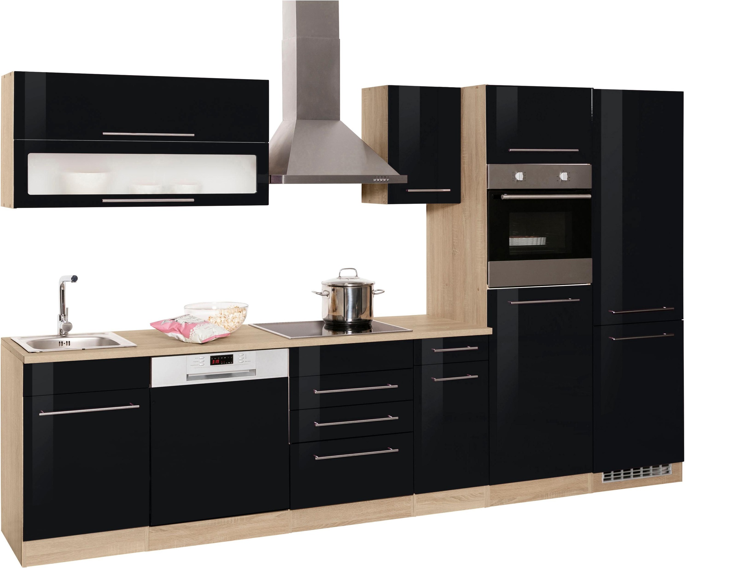 KOCHSTATION Küchenzeile »KS-Eton«, ohne E-Geräte, Breite 330 cm