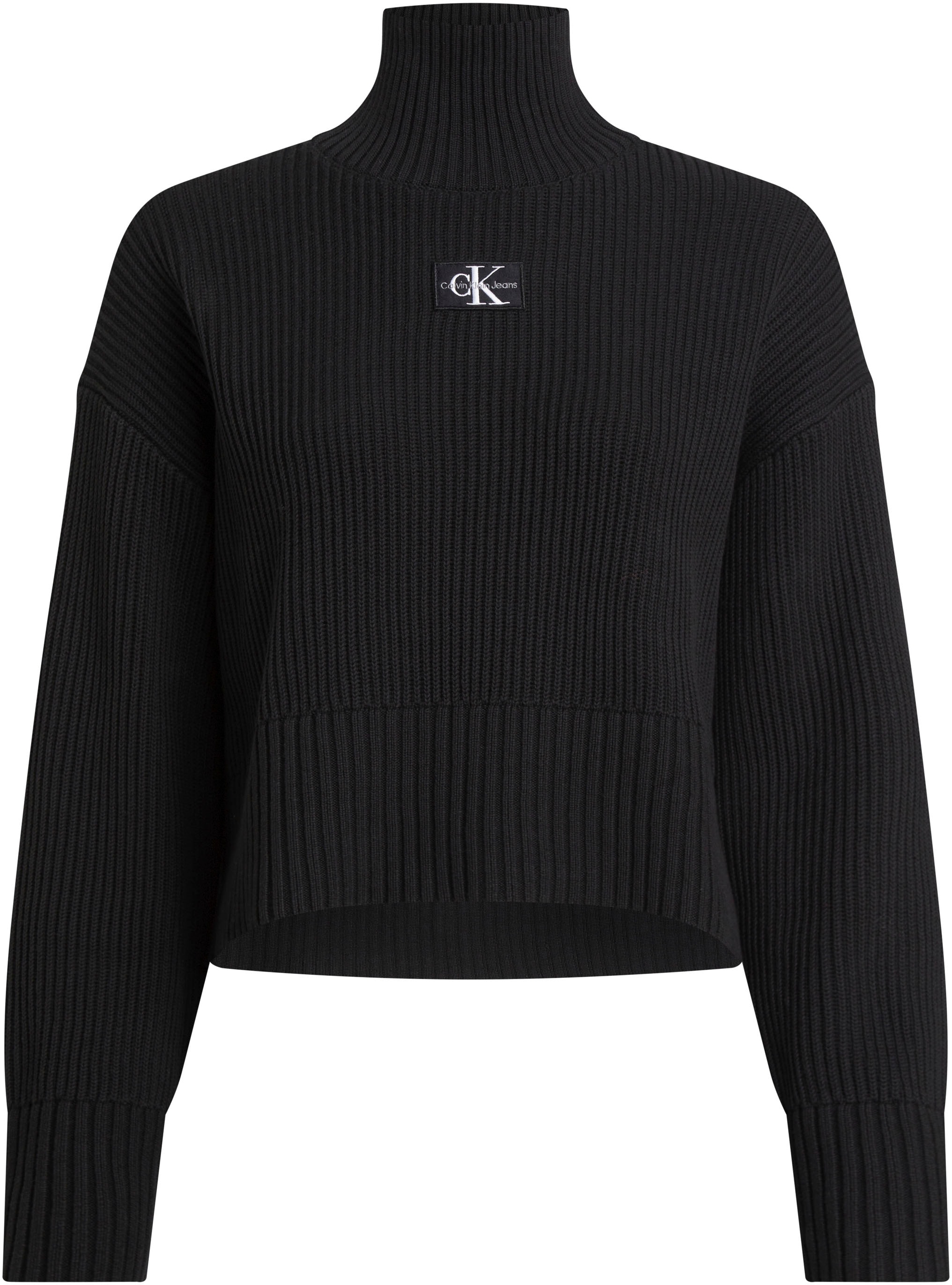 Calvin Klein bei ♕ Rollkragenpullover Jeans SWEATER« CHUNKY Plus LABEL »PLUS
