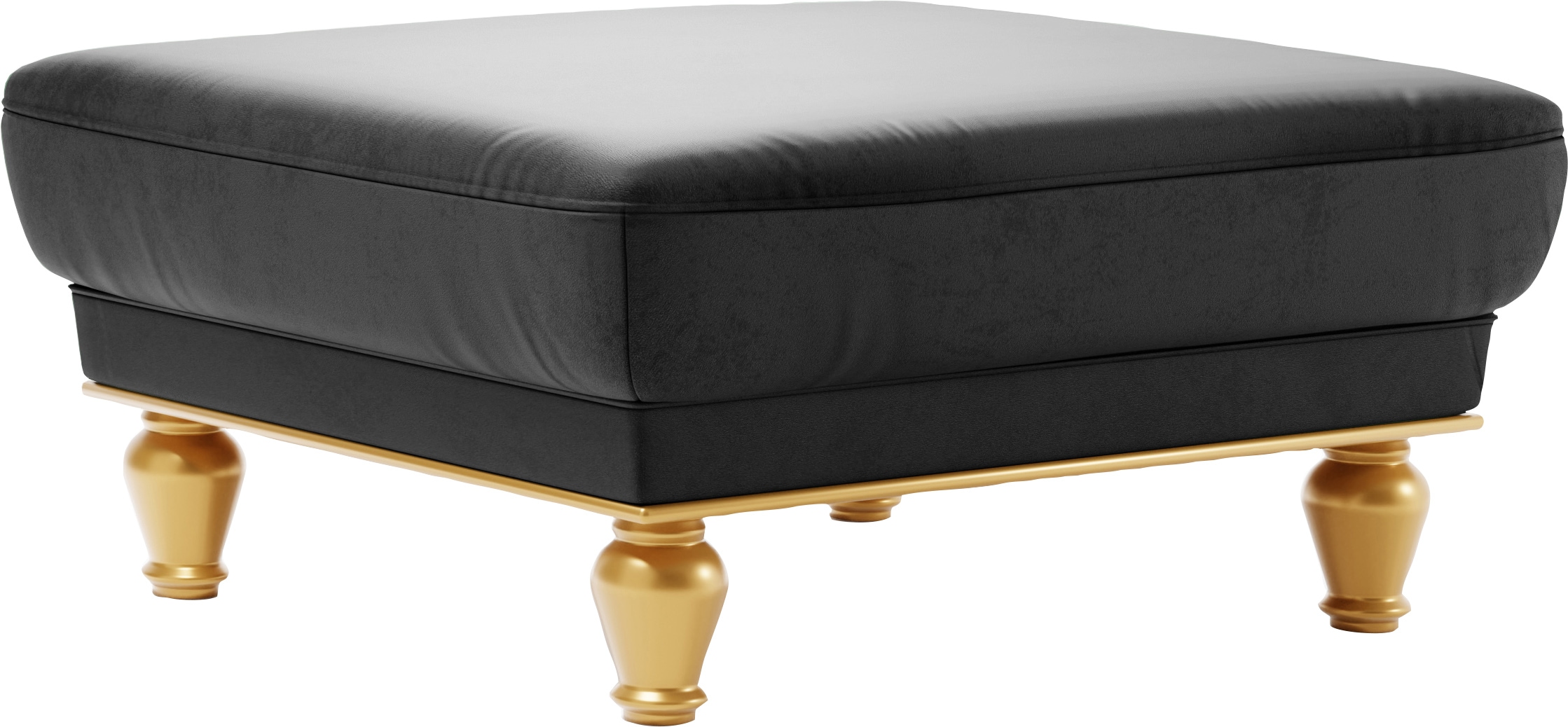 sit&more Polsterhocker »Orient 5«, goldfarbene Füße