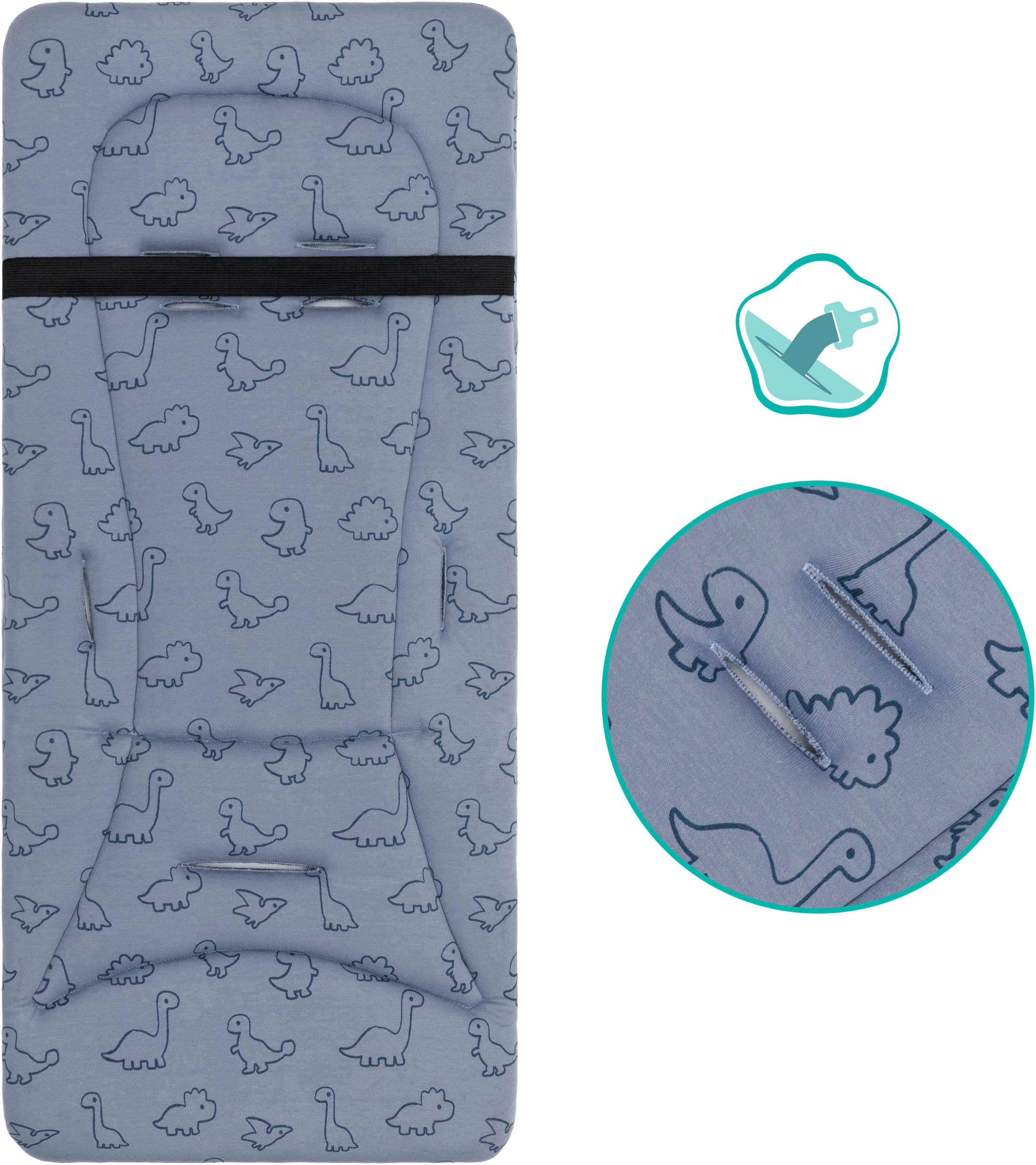 Fillikid Kinder-Sitzauflage »Wendeauflage Liner« für Buggy und Kinderwagen