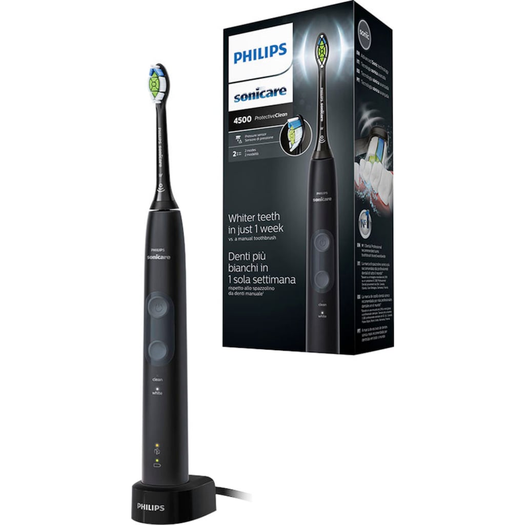 Philips Sonicare Elektrische Zahnbürste »ProtectiveClean 4500 HX6830/44«, 1 St. Aufsteckbürsten, mit Schalltechnologie und 2 Putzprogrammen, inkl. Ladegerät