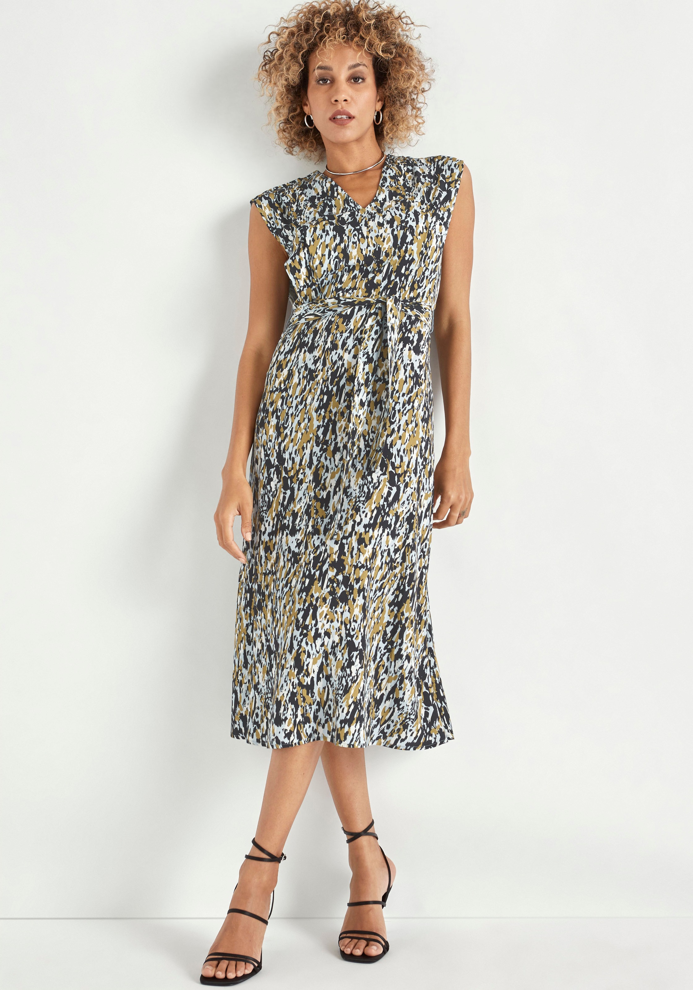 HECHTER PARIS Midikleid mit Bindeband NEUE KOLLEKTION