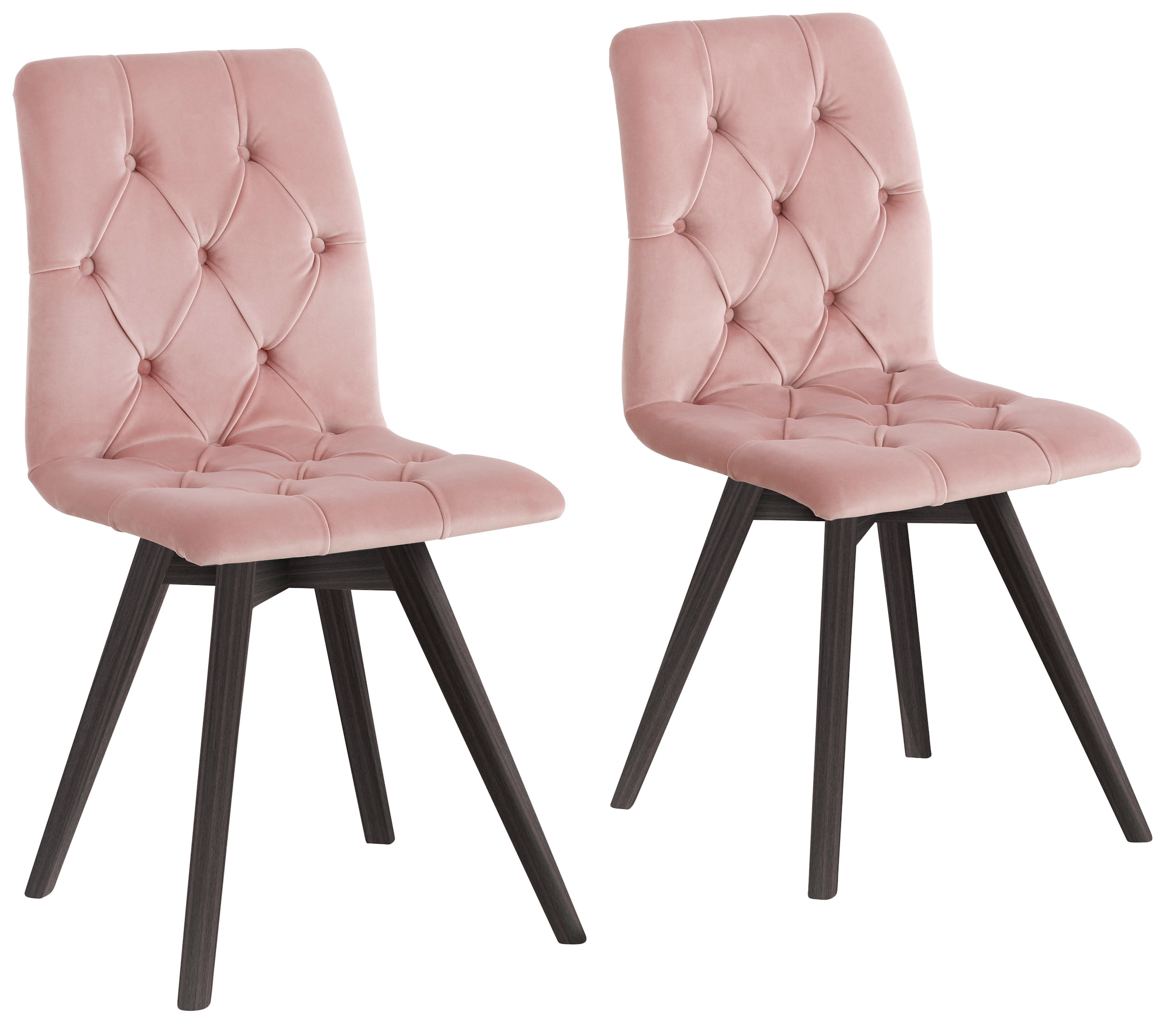 OTTO home Esszimmerstuhl "Rania" (Set) 2 Stk.mit Massivholzbeinen