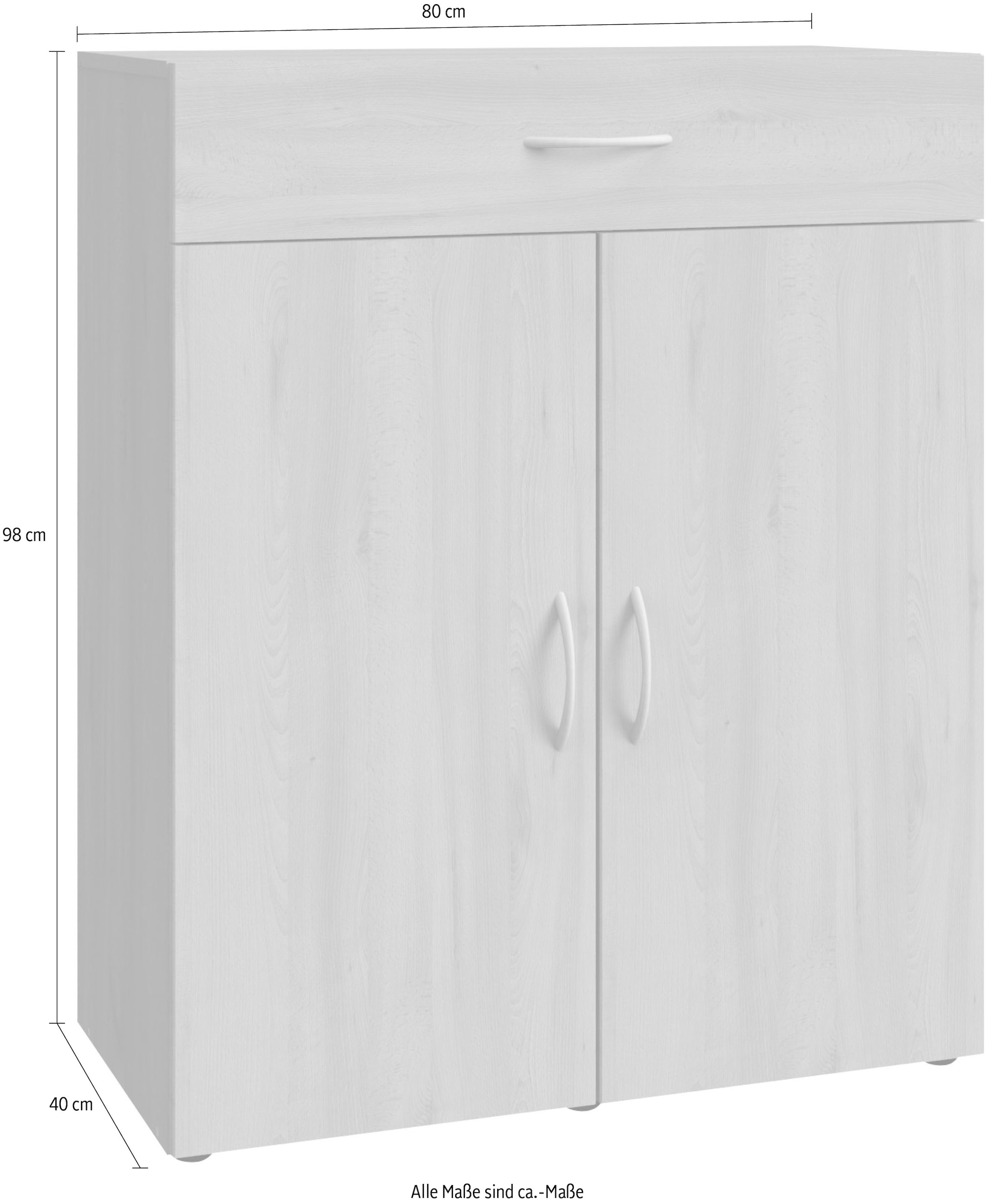 Wimex Kombikommode »Multiraumkonzept Schrank Garderobe Sideboard«, (Dein Schranksystem individuell zusammenstellen), Schubkästen auf Metallschienen